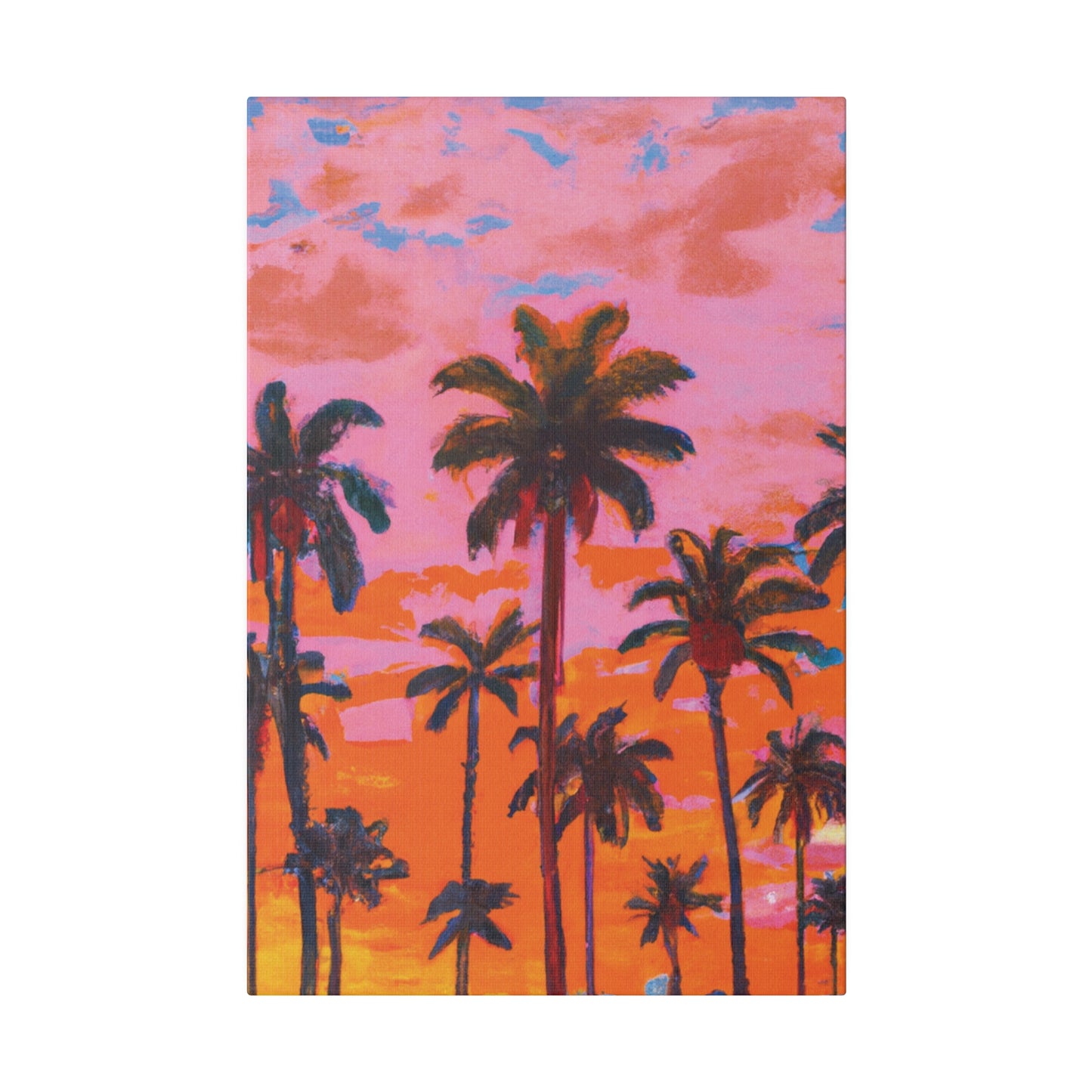 9385A - Miami Beach Sunset Painting Print | Miami | Beach | Sunset | Poster | Home Decor | Wall Art | Canvas