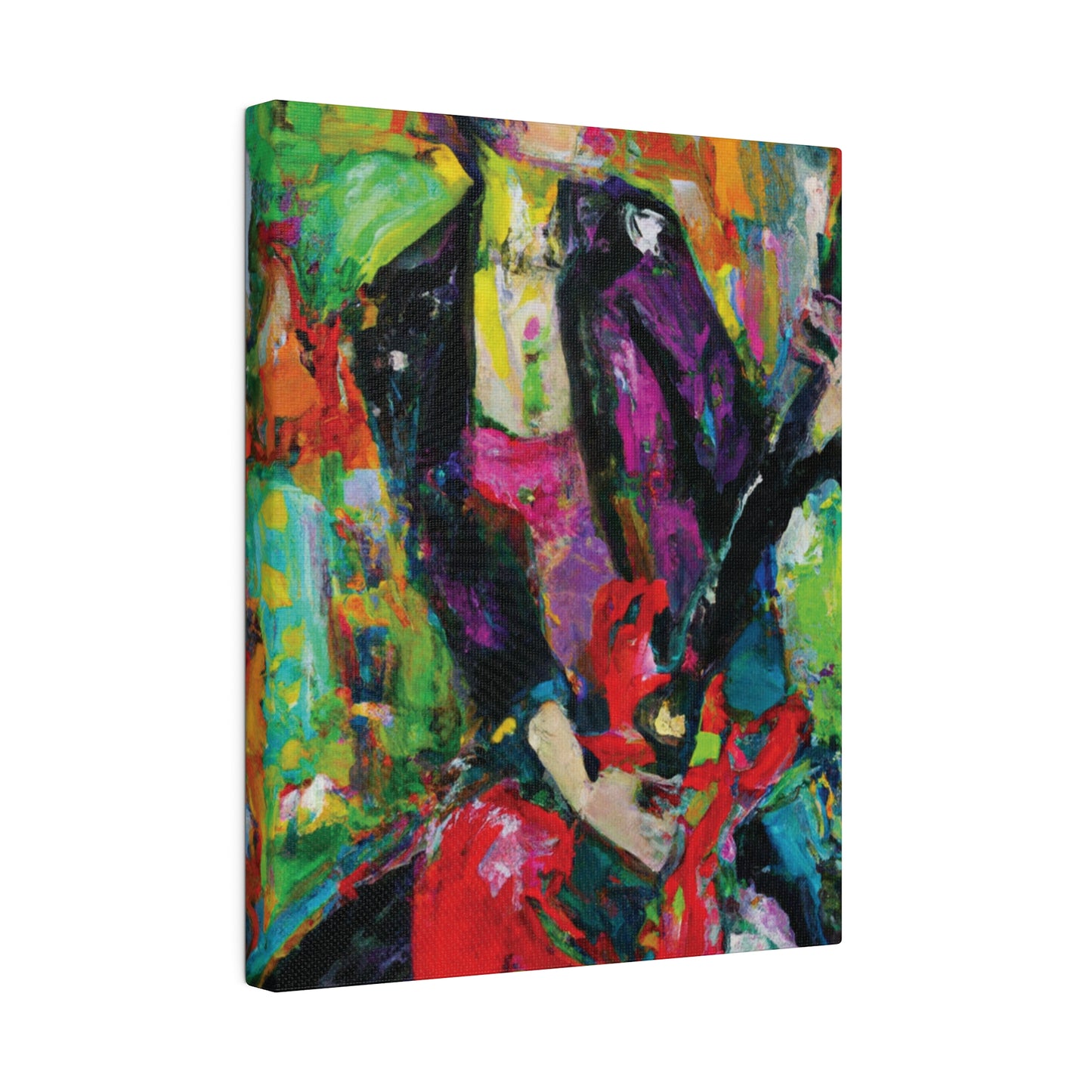 323O - Rockstar Oil Painting Style Print | Poster | Home Decor | Wall Art | Music Art | Canvas