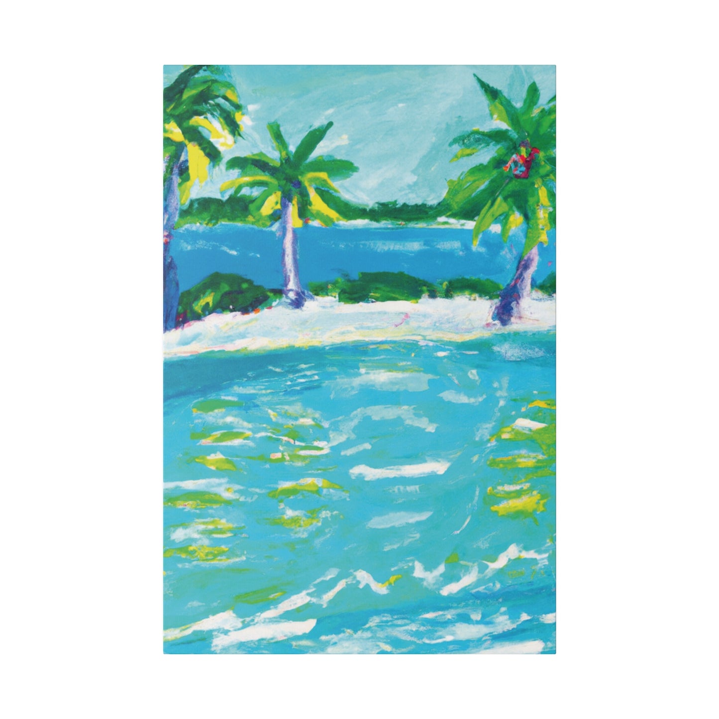 9256K - Bahamas Ocean Painting Print | Bahamas | Ocean | Beach | Poster | Home Decor | Wall Art | Canvas
