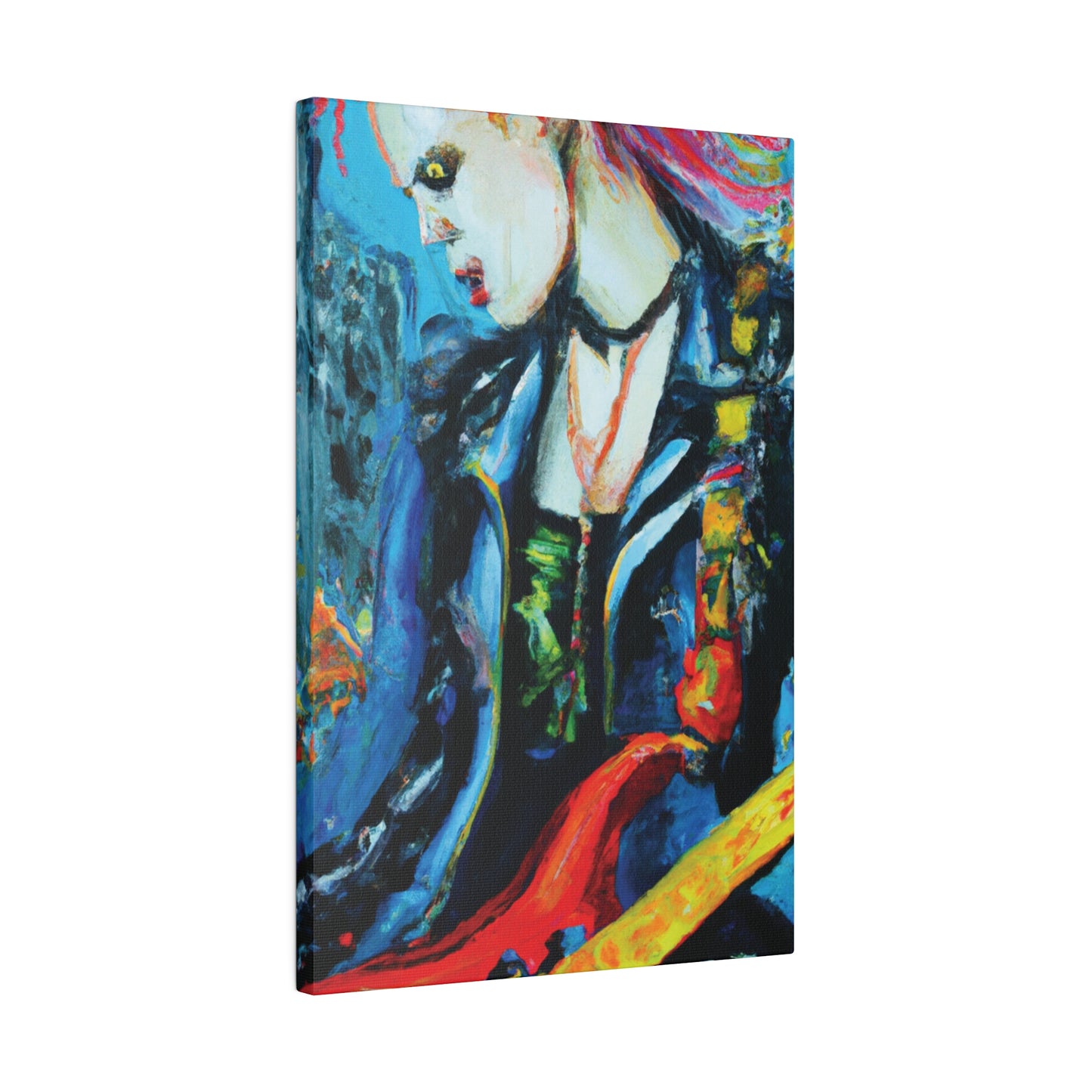 8900A - Rockstar Oil Painting Style Print | Poster | Home Decor | Wall Art | Music Art | Canvas