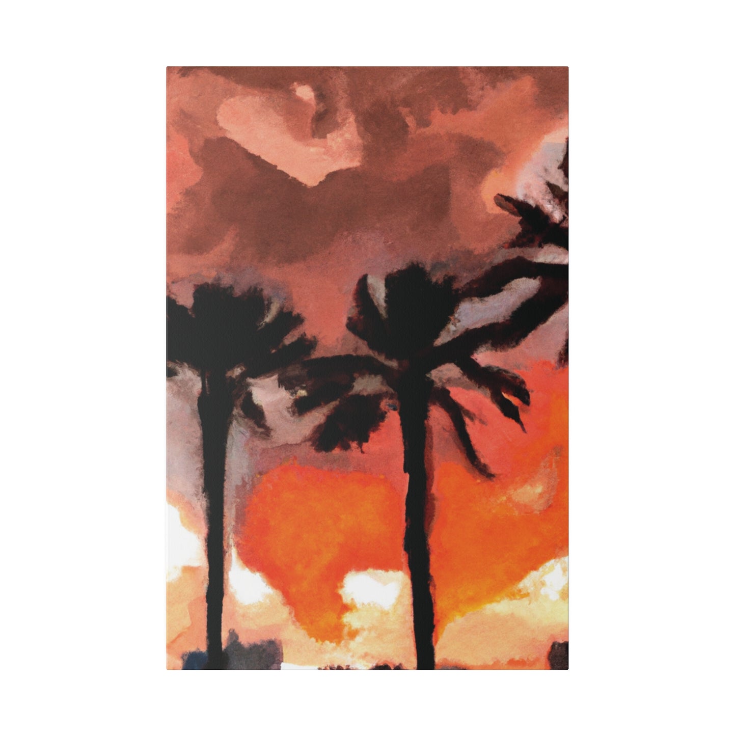 9073X - Miami Beach Sunset Painting Print | Miami | Beach | Sunset | Poster | Home Decor | Wall Art | Canvas