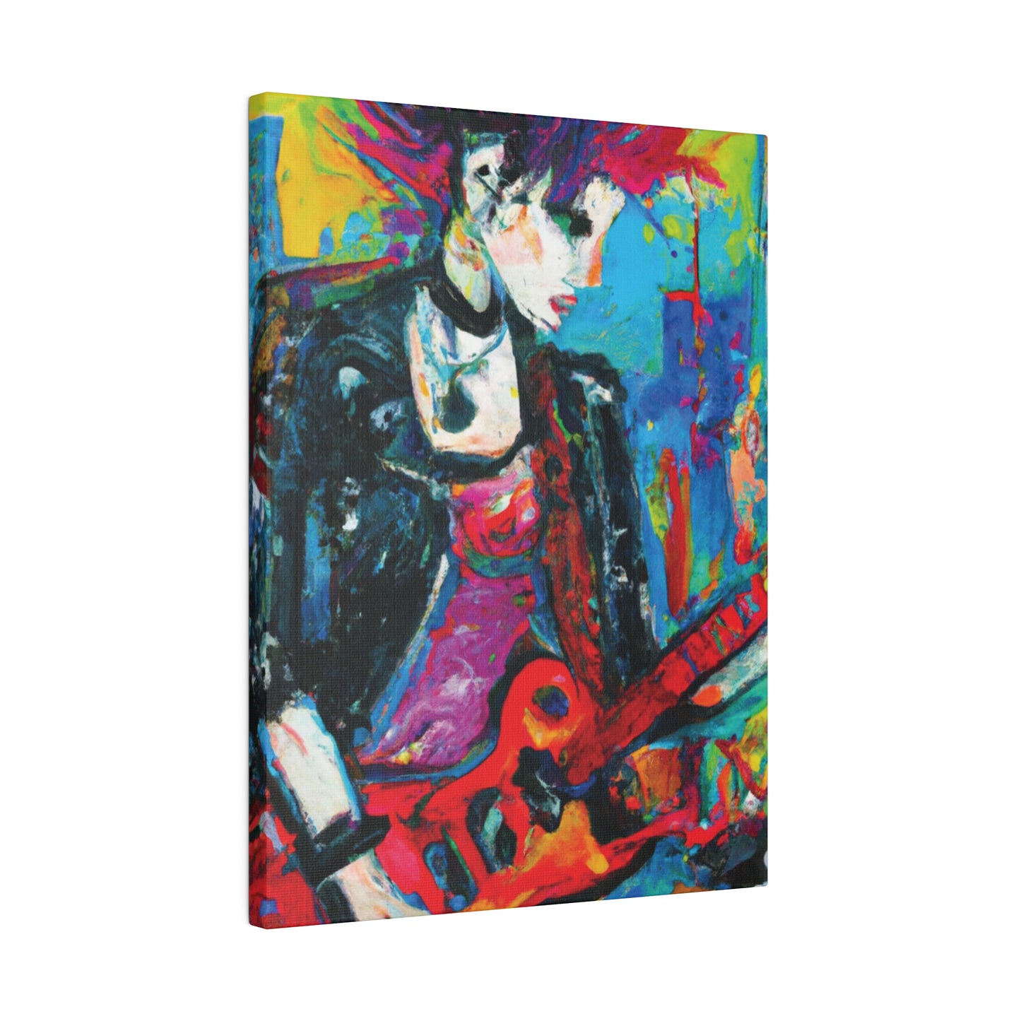 9051F - Rockstar Oil Painting Style Print | Poster | Home Decor | Wall Art | Music Art | Canvas