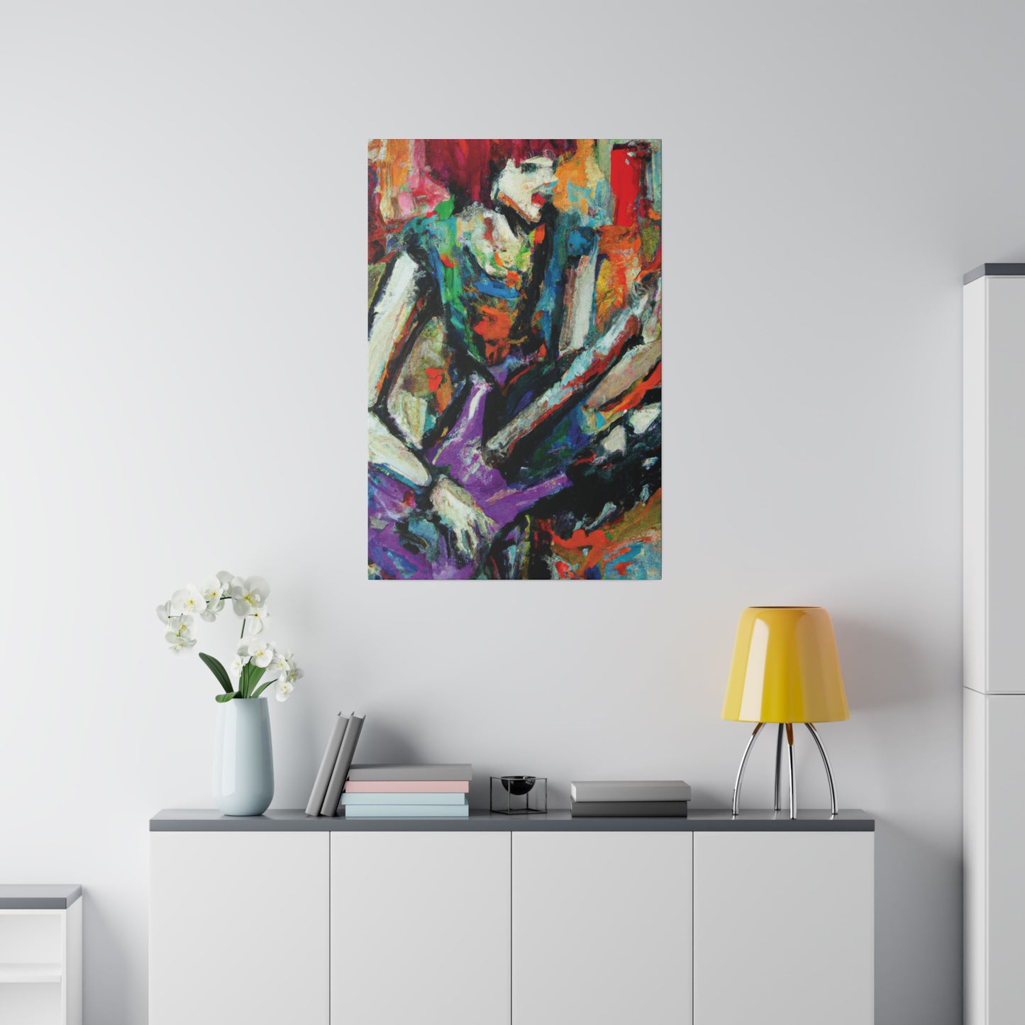 2354A - Rockstar Oil Painting Style Print | Poster | Home Decor | Wall Art | Music Art | Canvas