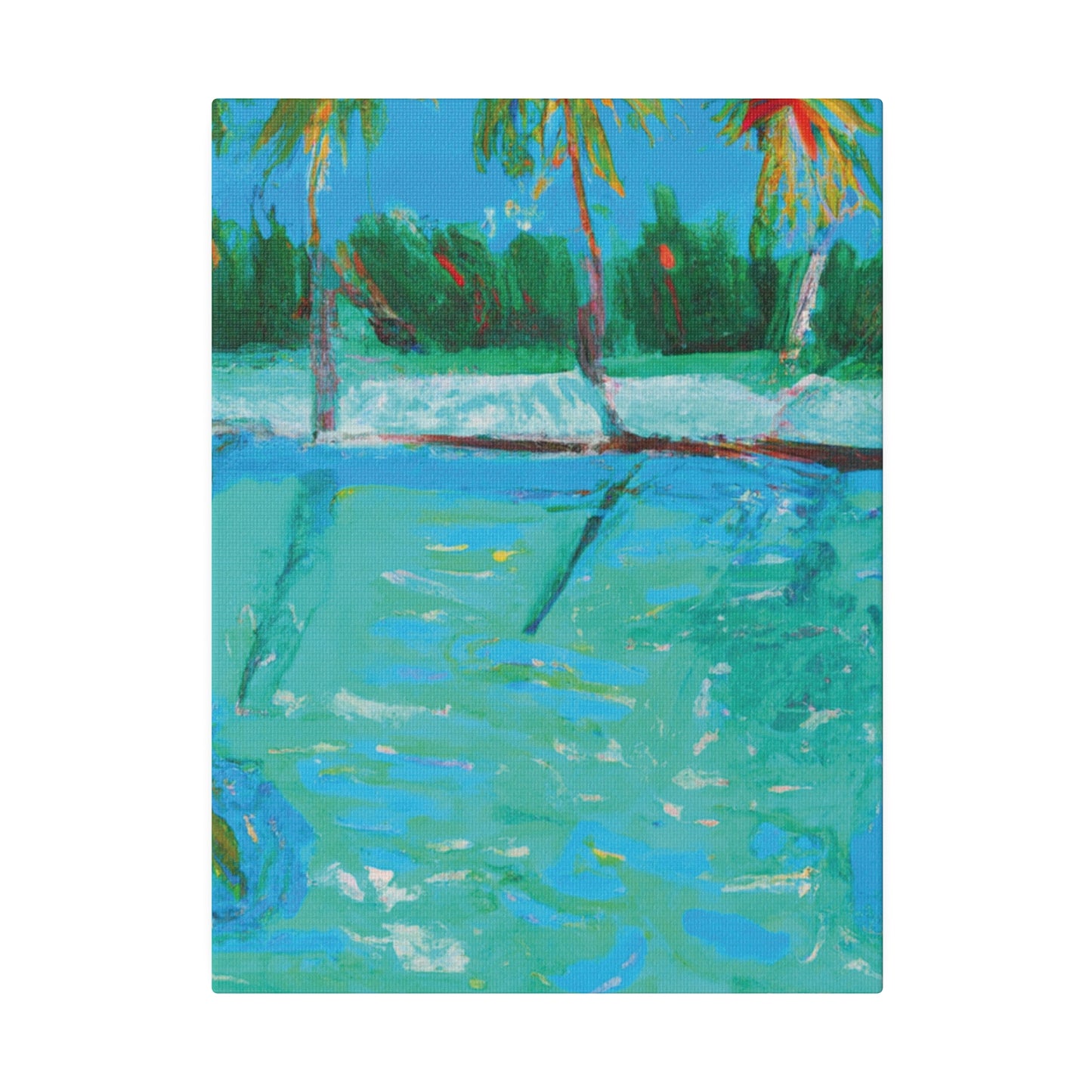 8483P - Bahamas Ocean Painting Print | Bahamas | Ocean | Beach | Poster | Home Decor | Wall Art | Canvas