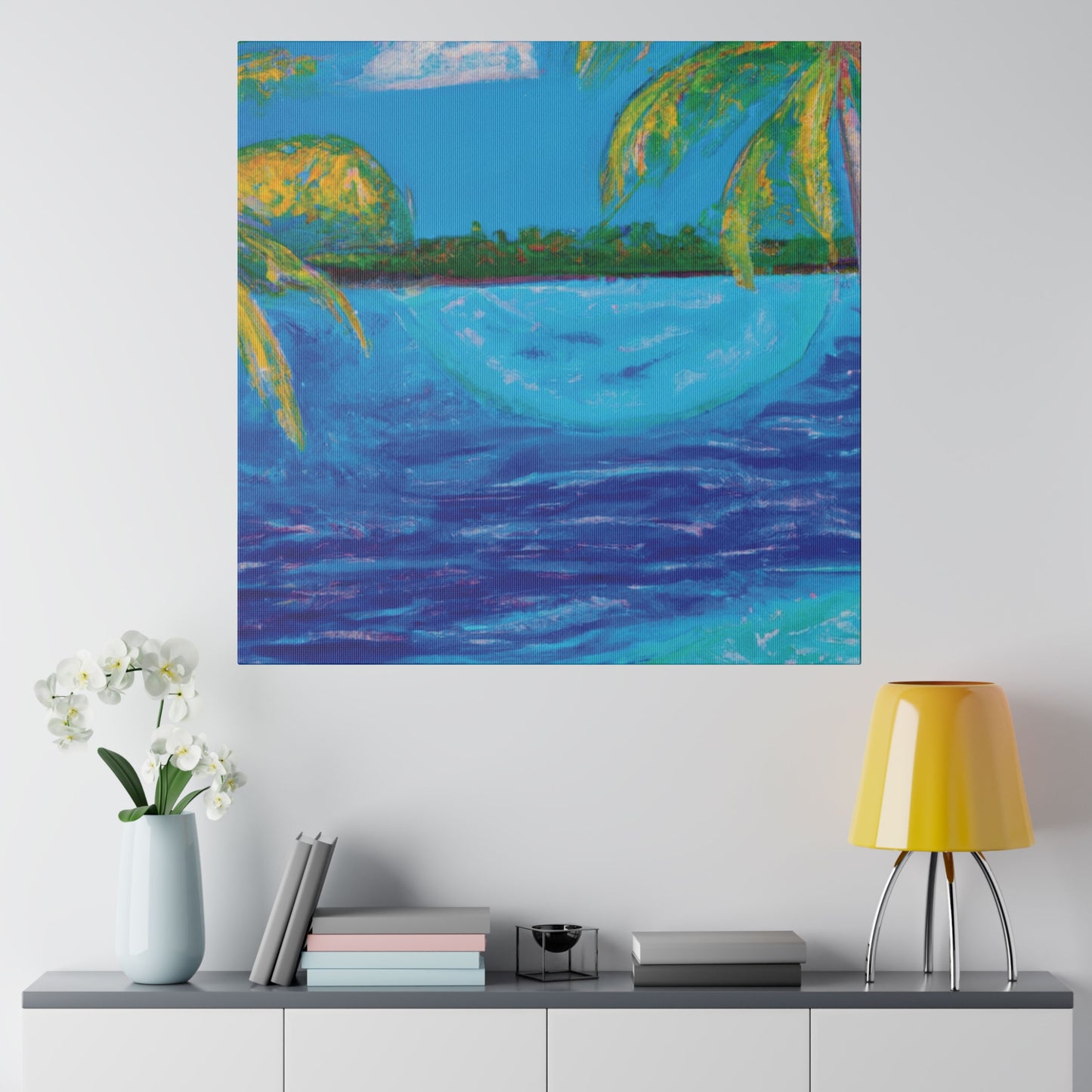 6704T - Bahamas Ocean Painting Print | Bahamas | Ocean | Beach | Poster | Home Decor | Wall Art | Canvas