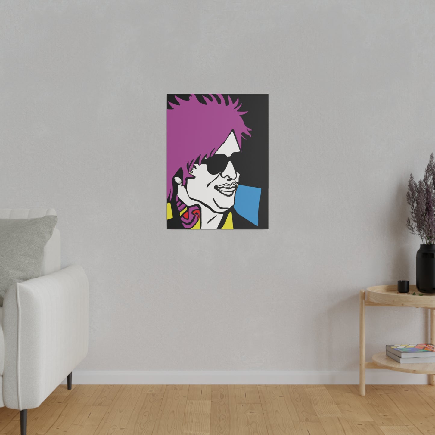 5182H - Rockstar Painting Print | Face | Abstract | Poster | Home Decor | Wall Art | Music Art | Canvas