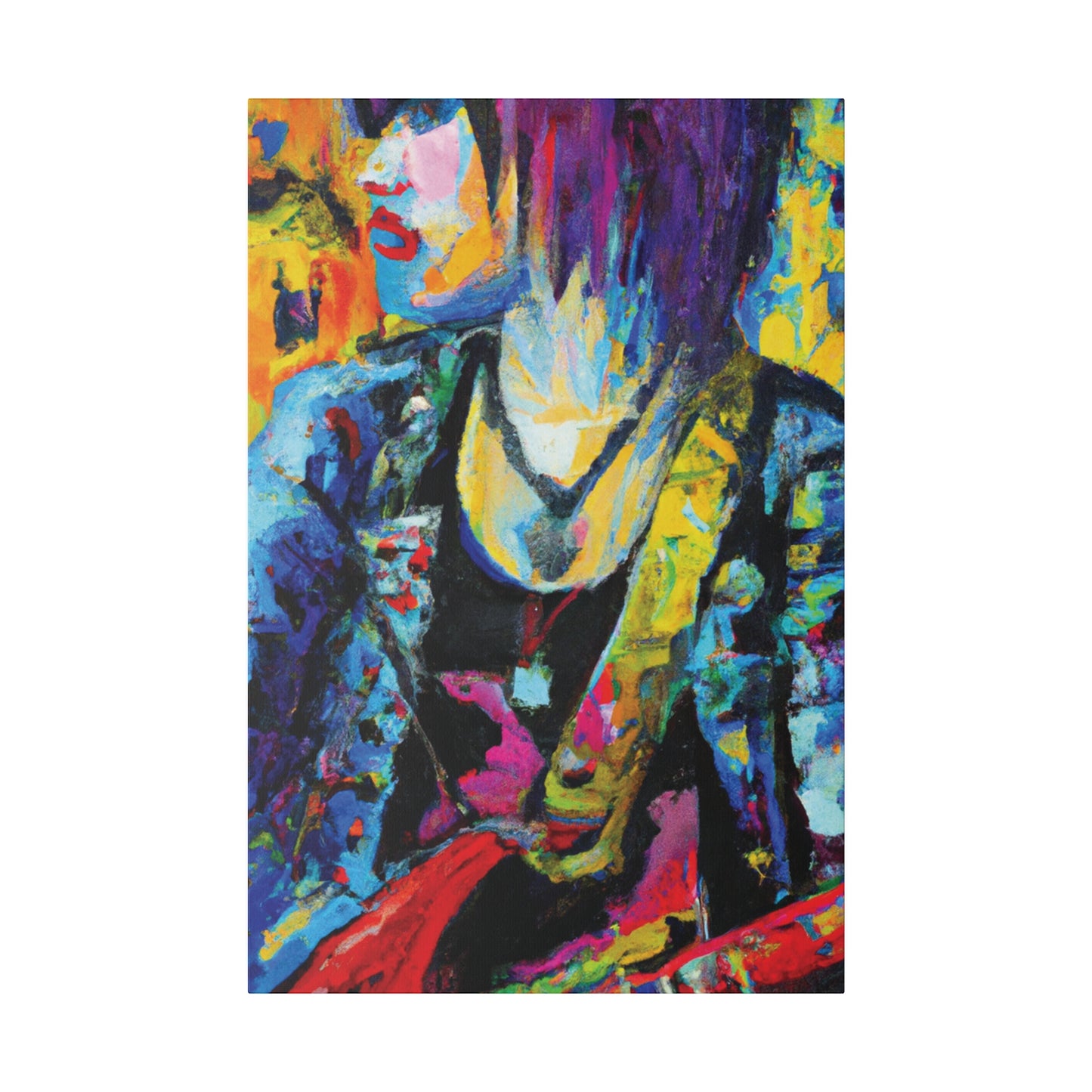 9756Z - Rockstar Oil Painting Style Print | Poster | Home Decor | Wall Art | Music Art | Canvas