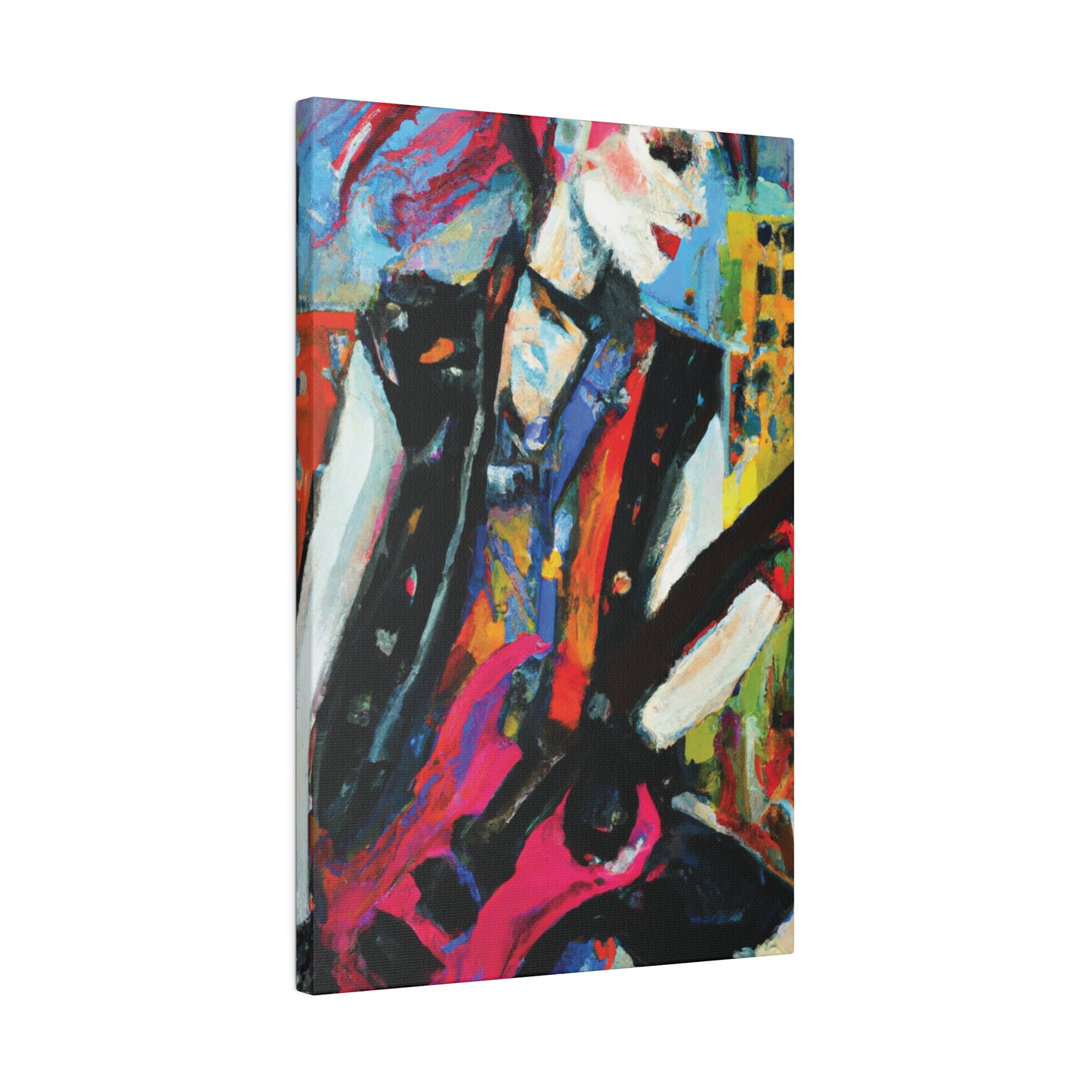 6735O - Rockstar Oil Painting Style Print | Poster | Home Decor | Wall Art | Music Art | Canvas