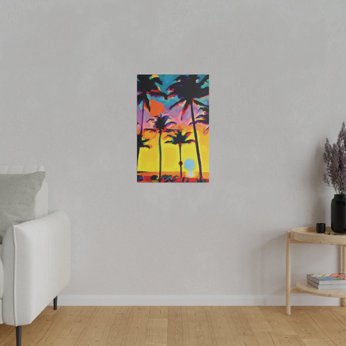 108K - Miami Beach Sunset Painting Print | Miami | Beach | Sunset | Poster | Home Decor | Wall Art | Canvas