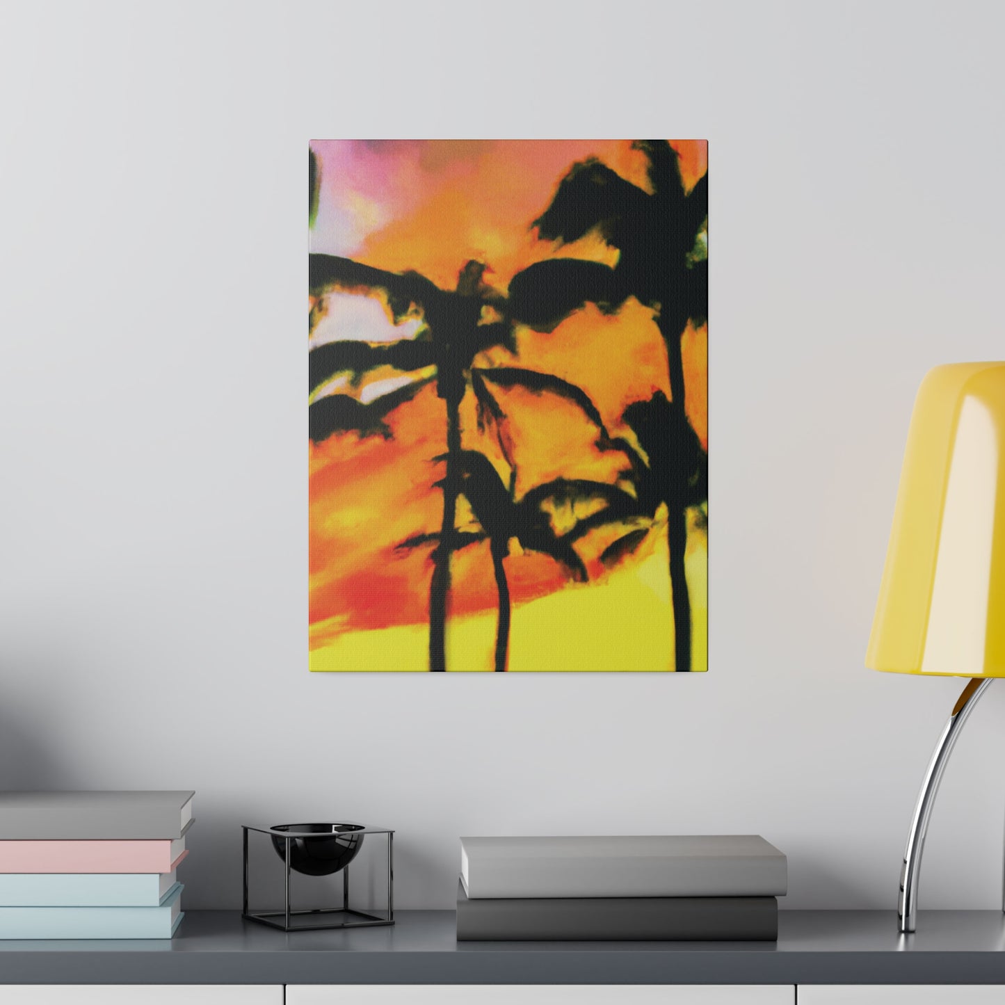 8694V - Miami Beach Sunset Painting Print | Miami | Beach | Sunset | Poster | Home Decor | Wall Art | Canvas
