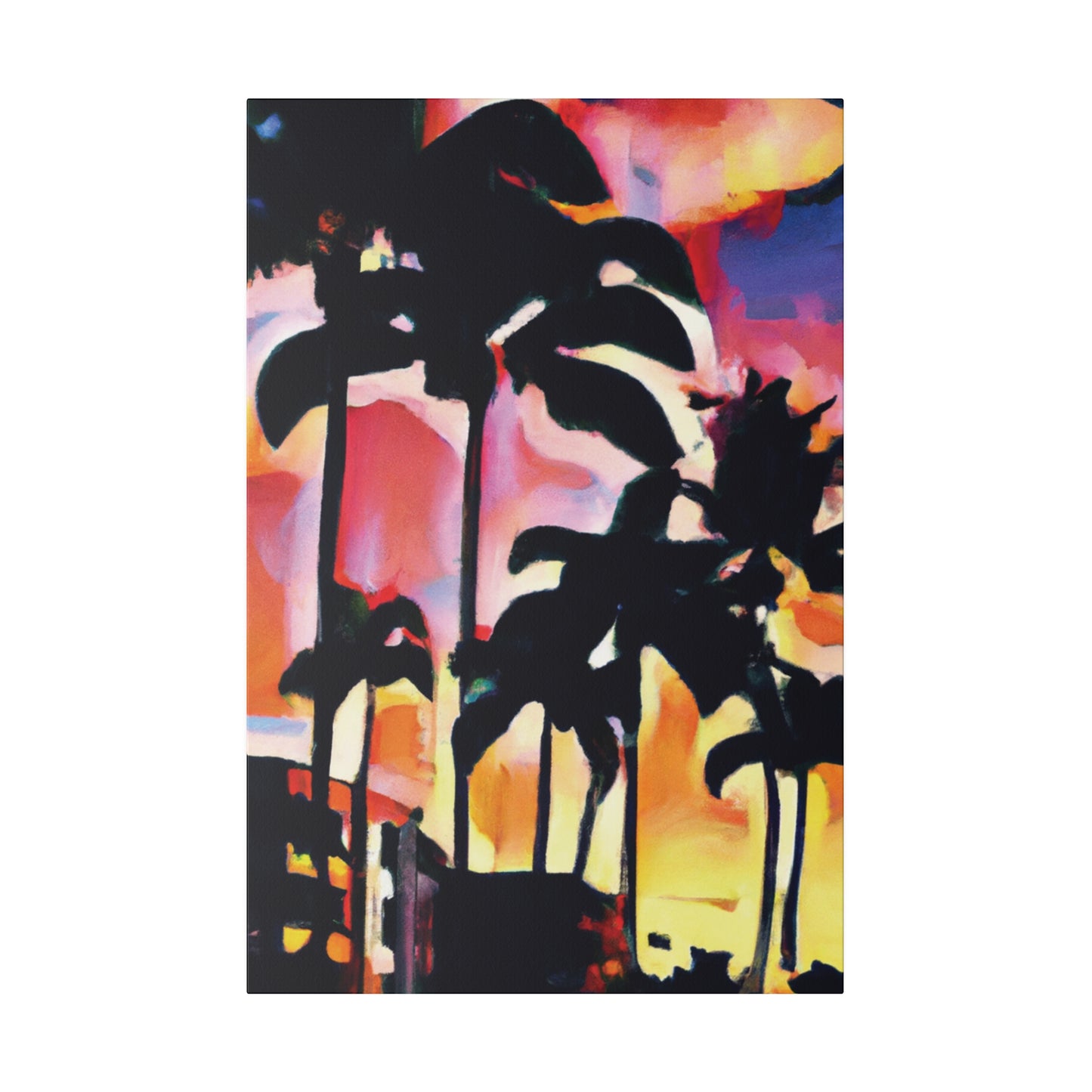 4986G - Miami Beach Sunset Painting Print | Miami | Beach | Sunset | Poster | Home Decor | Wall Art | Canvas