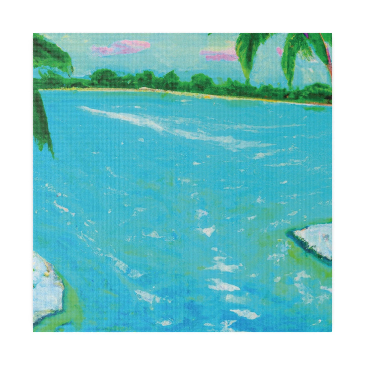 6527F - Bahamas Ocean Painting Print | Bahamas | Ocean | Beach | Poster | Home Decor | Wall Art | Canvas
