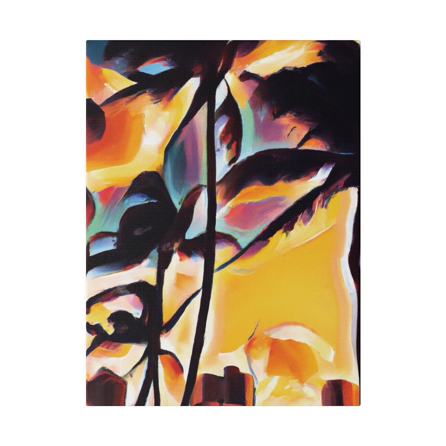 7343H - Miami Beach Sunset Painting Print | Miami | Beach | Sunset | Poster | Home Decor | Wall Art | Canvas