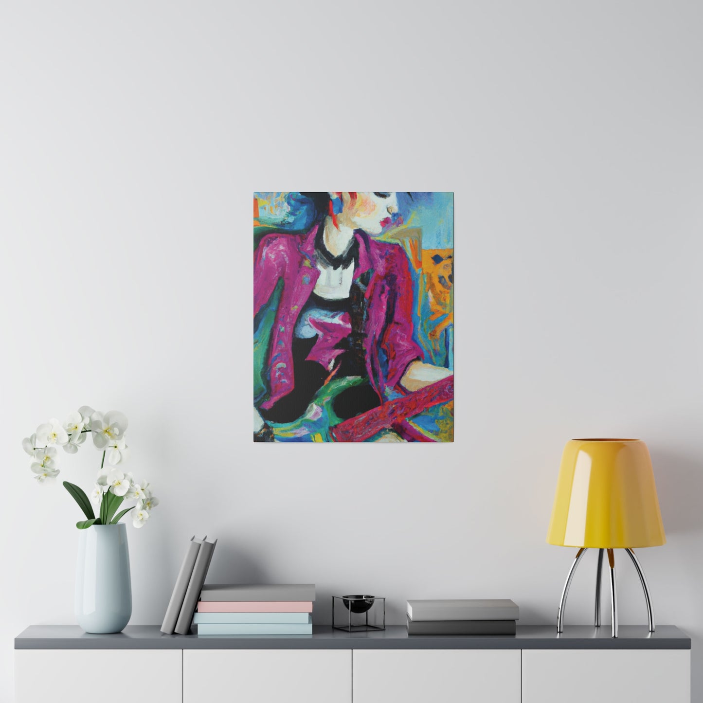 2711A - Rockstar Oil Painting Style Print | Poster | Home Decor | Wall Art | Music Art | Canvas