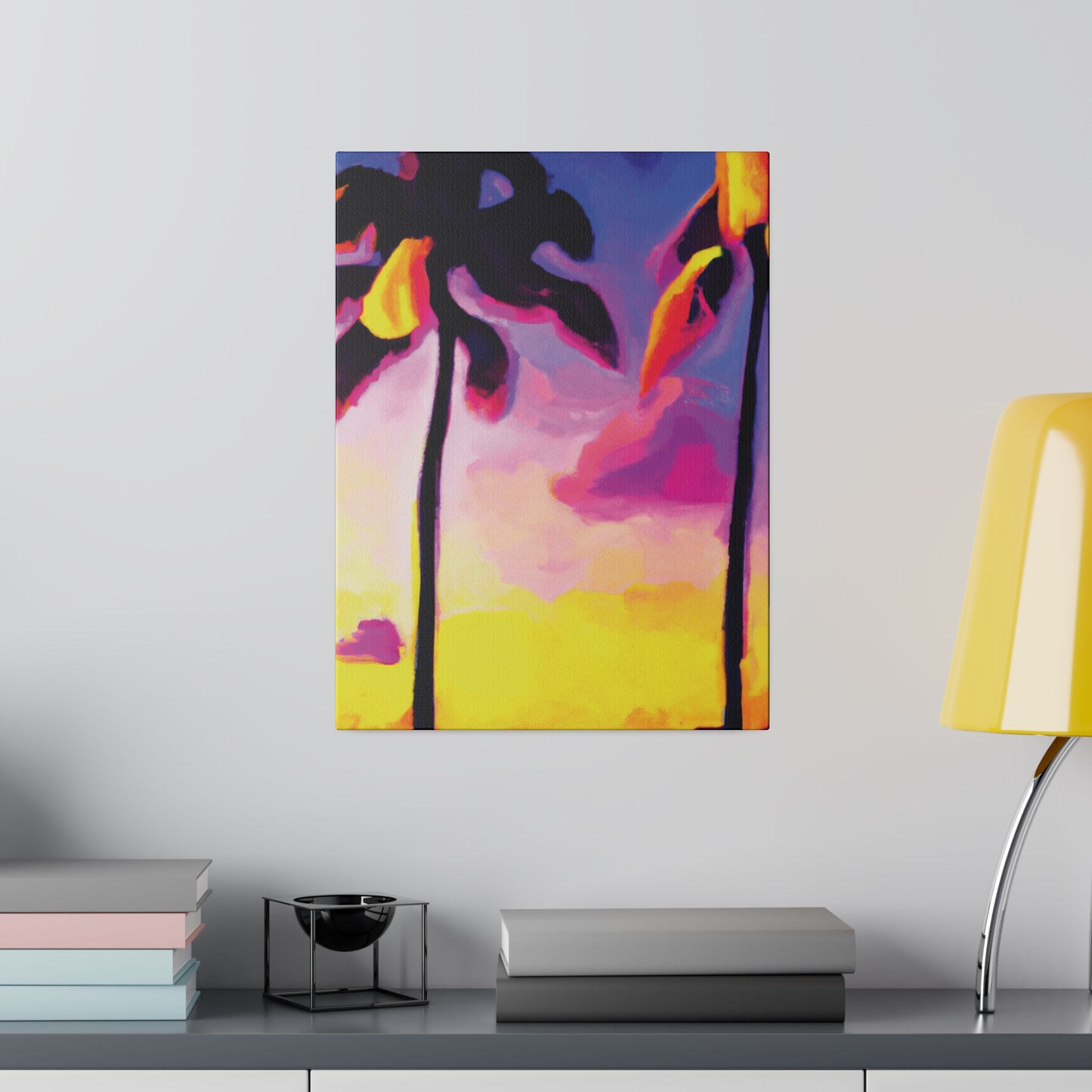 839P - Miami Beach Sunset Painting Print | Miami | Beach | Sunset | Poster | Home Decor | Wall Art | Canvas