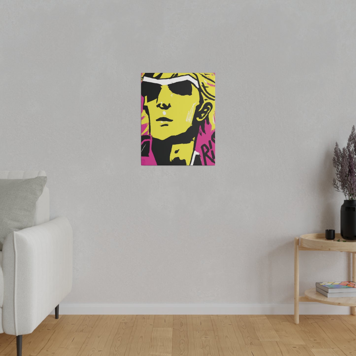 4794V - Rockstar Painting Print | Face | Abstract | Poster | Home Decor | Wall Art | Music Art | Canvas