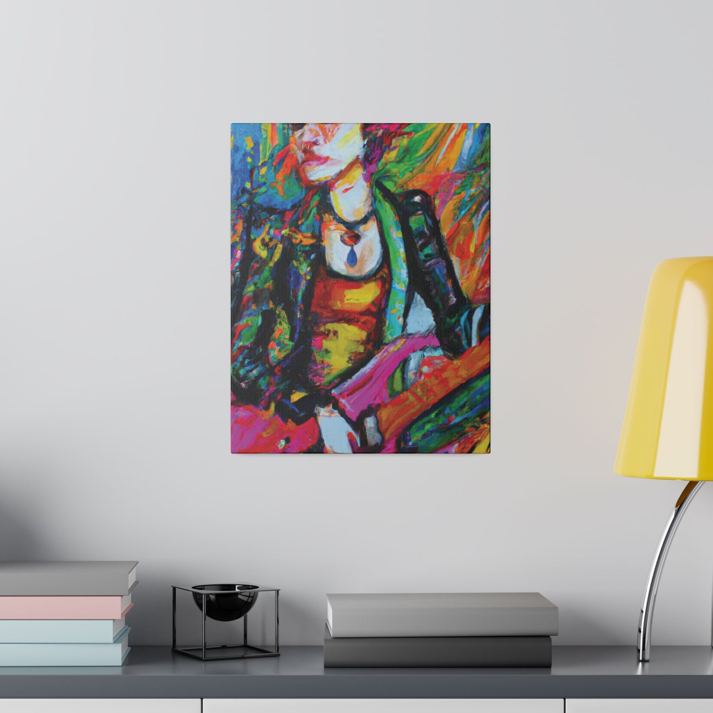 8293B - Rockstar Oil Painting Style Print | Poster | Home Decor | Wall Art | Music Art | Canvas