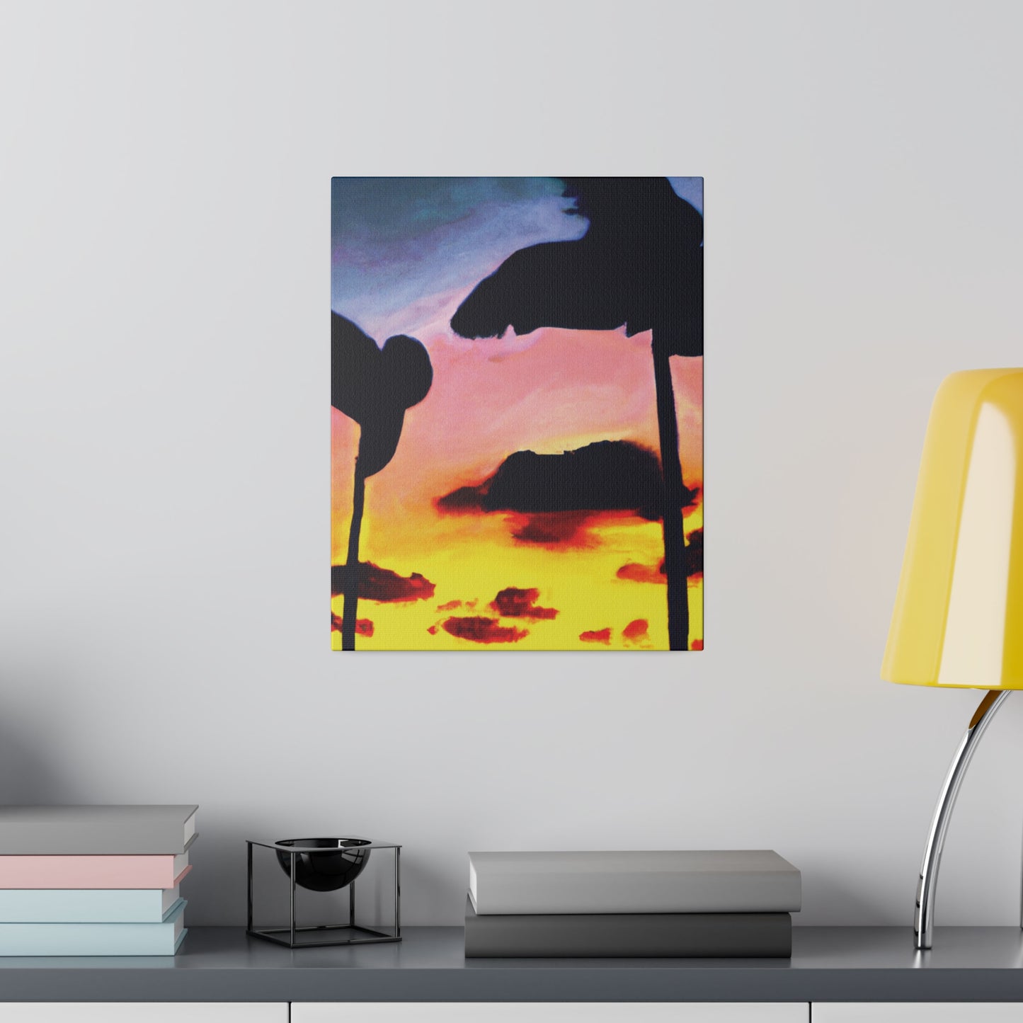 7515G - Miami Beach Sunset Painting Print | Miami | Beach | Sunset | Poster | Home Decor | Wall Art | Canvas