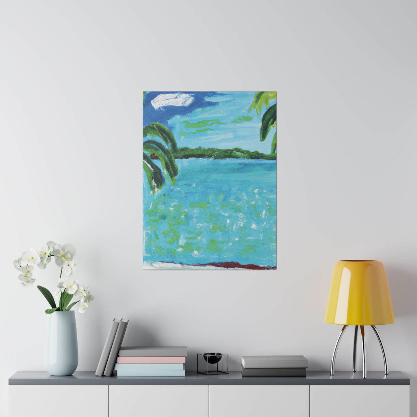 2143W - Bahamas Ocean Painting Print | Bahamas | Ocean | Beach | Poster | Home Decor | Wall Art | Canvas