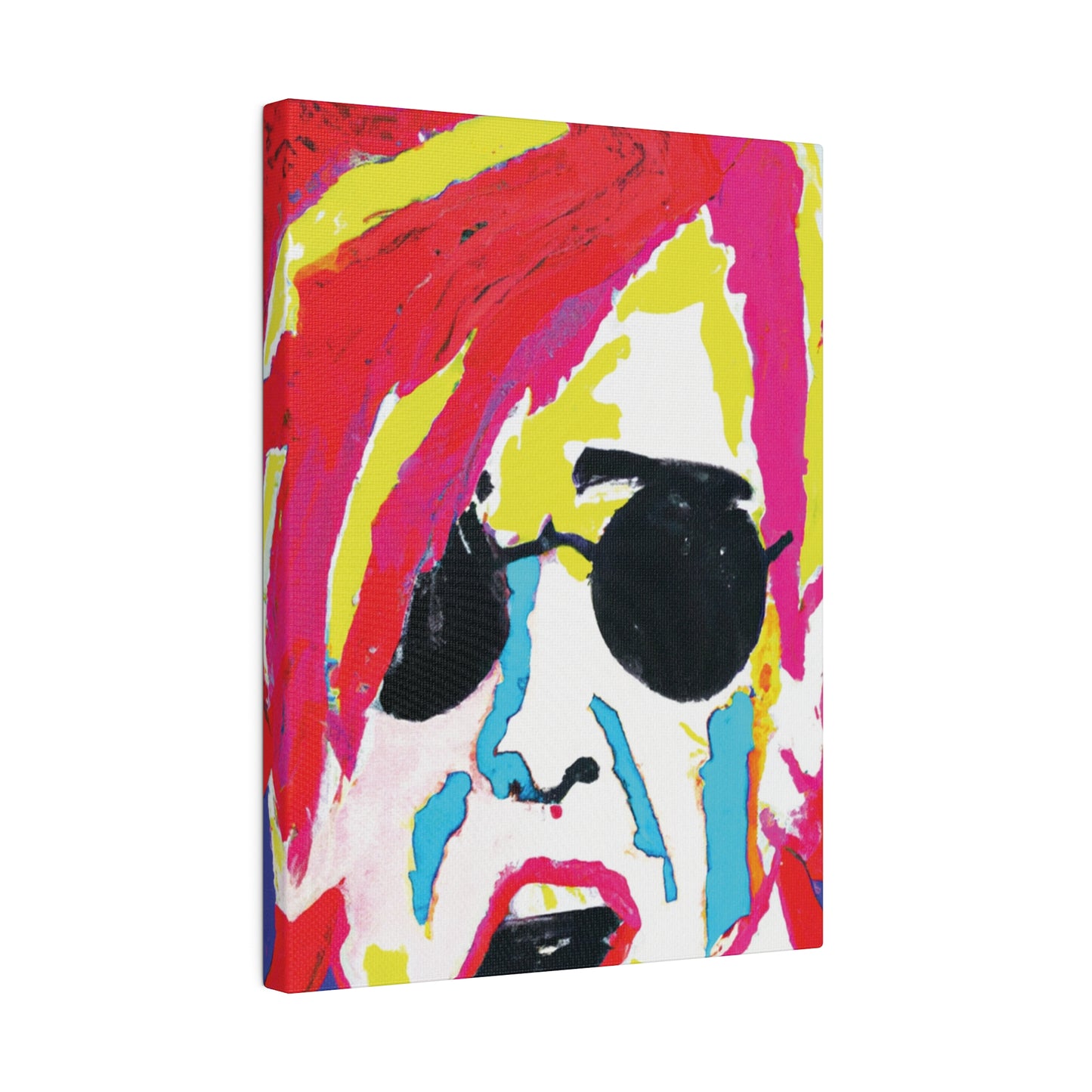 5397K - Rockstar Painting Print | Face | Abstract | Poster | Home Decor | Wall Art | Music Art | Canvas