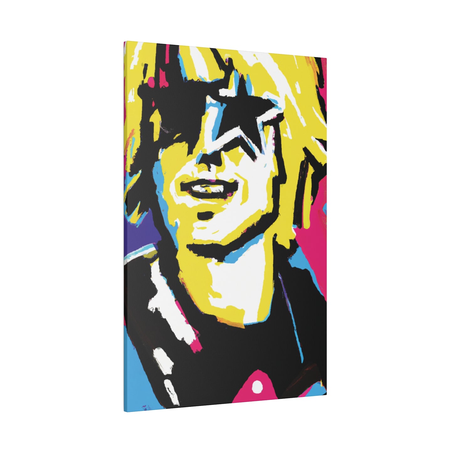 3292X - Rockstar Painting Print | Face | Abstract | Poster | Home Decor | Wall Art | Music Art | Canvas