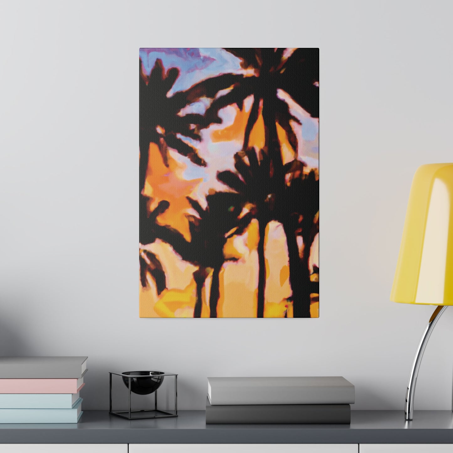 6159K - Miami Beach Sunset Painting Print | Miami | Beach | Sunset | Poster | Home Decor | Wall Art | Canvas