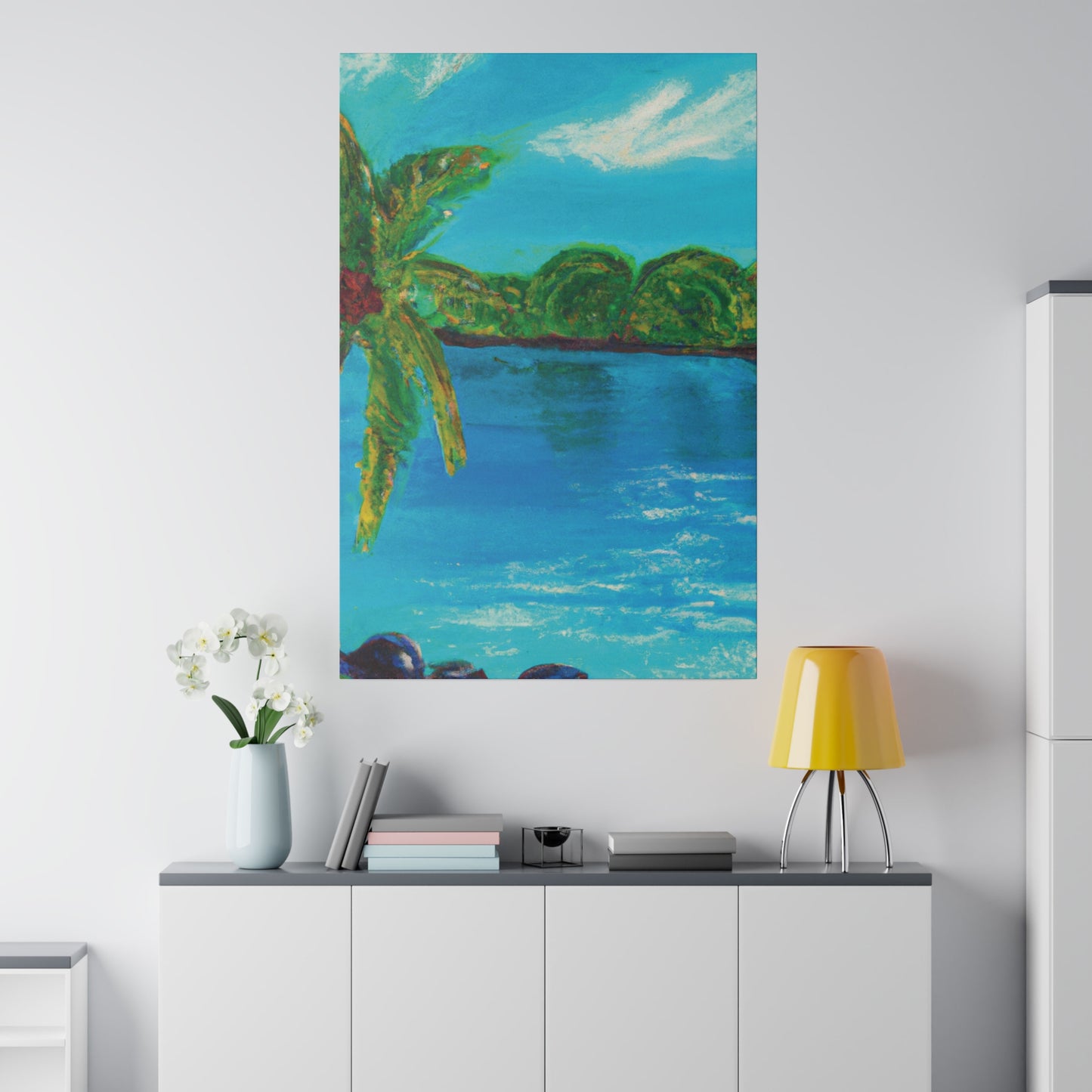 4245A - Bahamas Ocean Painting Print | Bahamas | Ocean | Beach | Poster | Home Decor | Wall Art | Canvas