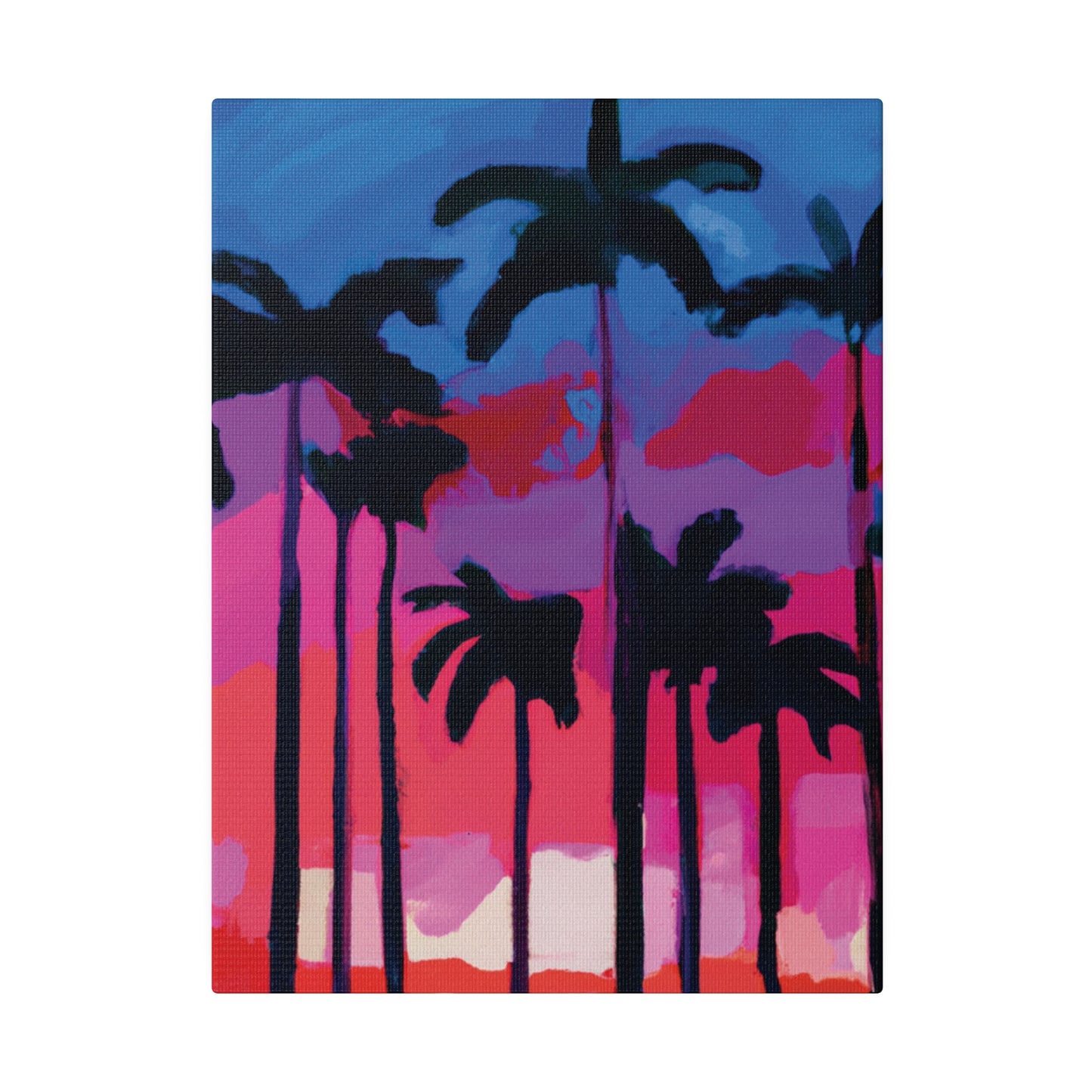 7245Y - Miami Beach Sunset Painting Print | Miami | Beach | Sunset | Poster | Home Decor | Wall Art | Canvas