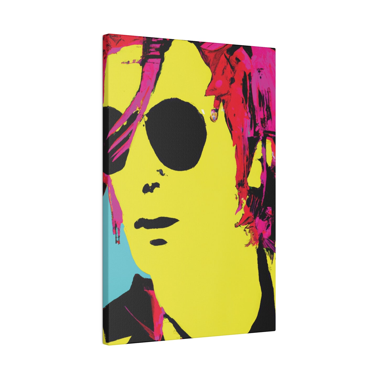 4543A - Rockstar Painting Print | Face | Abstract | Poster | Home Decor | Wall Art | Music Art | Canvas