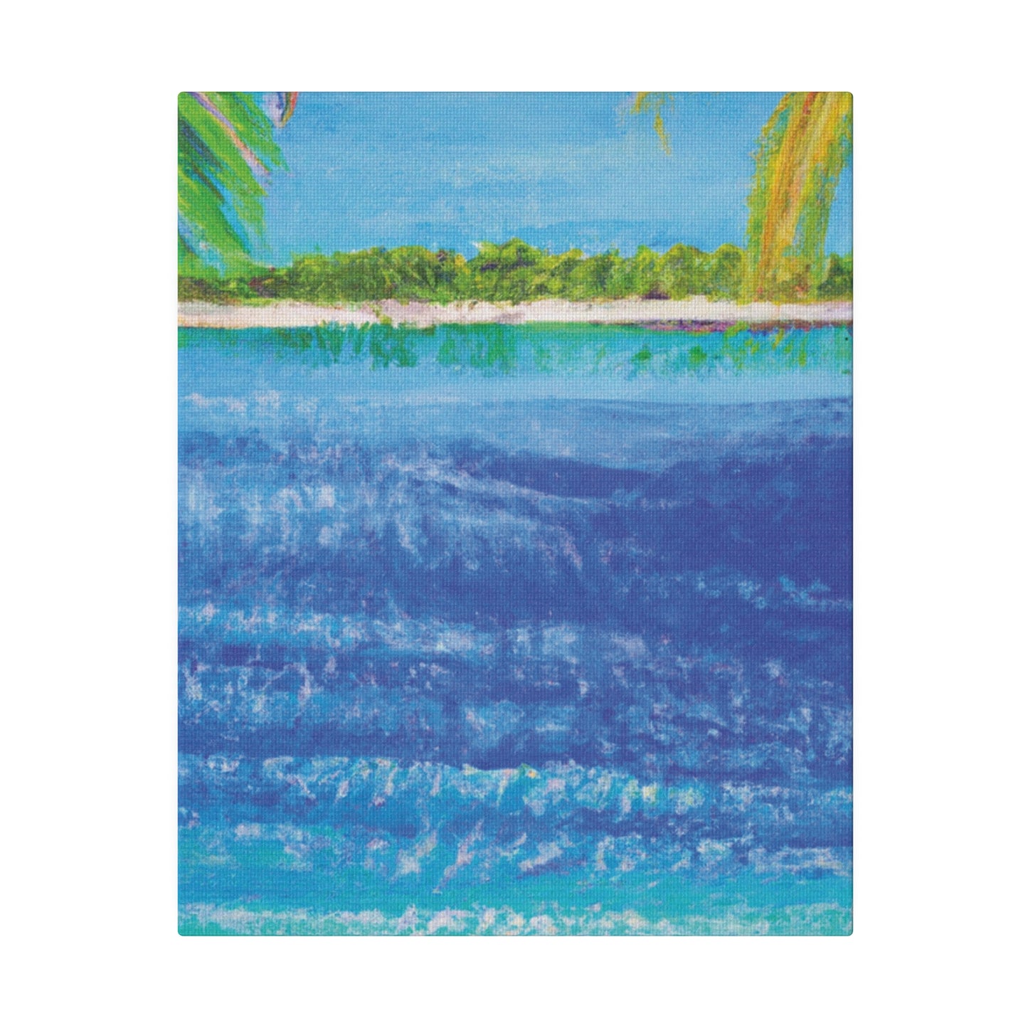 5045T - Bahamas Ocean Painting Print | Bahamas | Ocean | Beach | Poster | Home Decor | Wall Art | Canvas