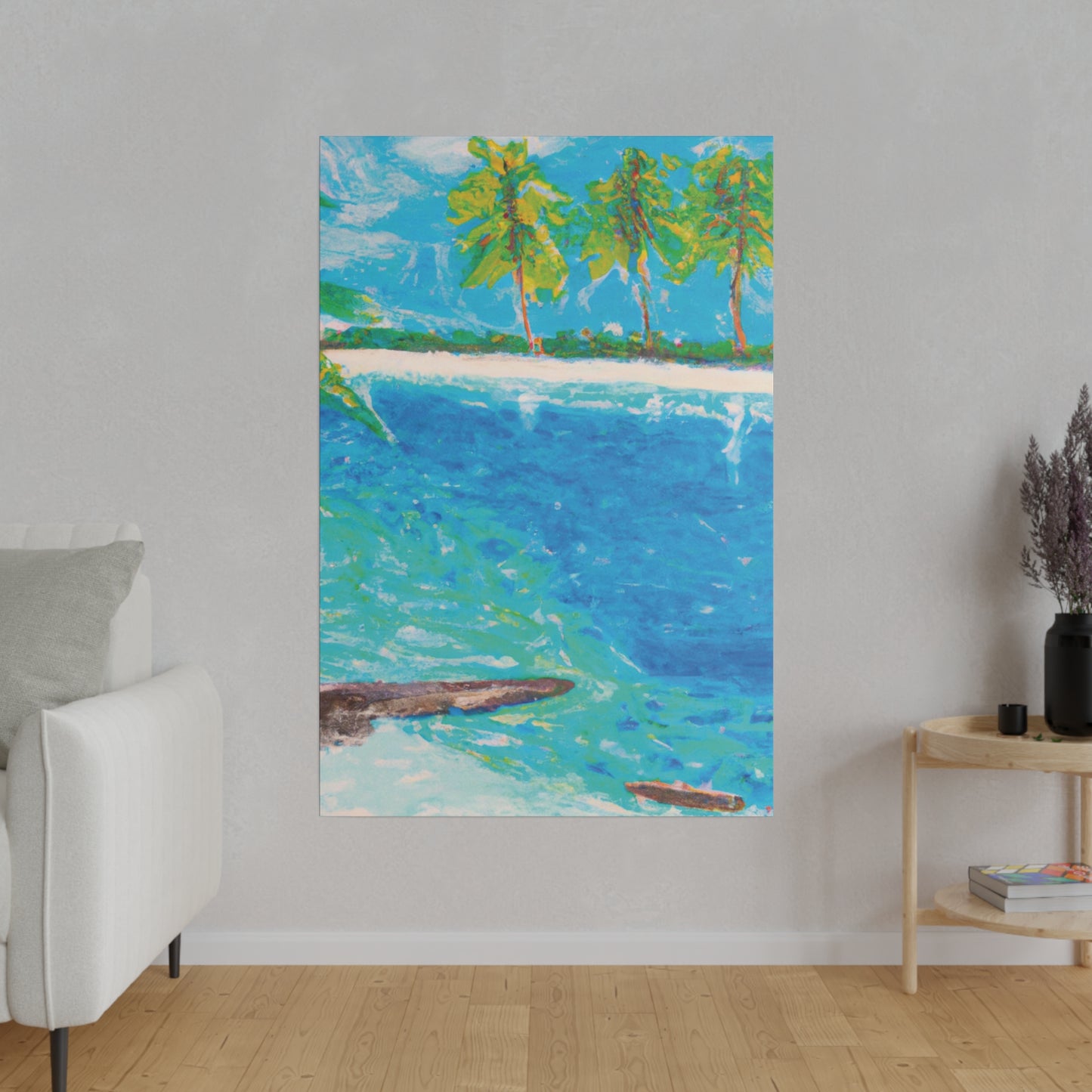 5065C - Bahamas Ocean Painting Print | Bahamas | Ocean | Beach | Poster | Home Decor | Wall Art | Canvas