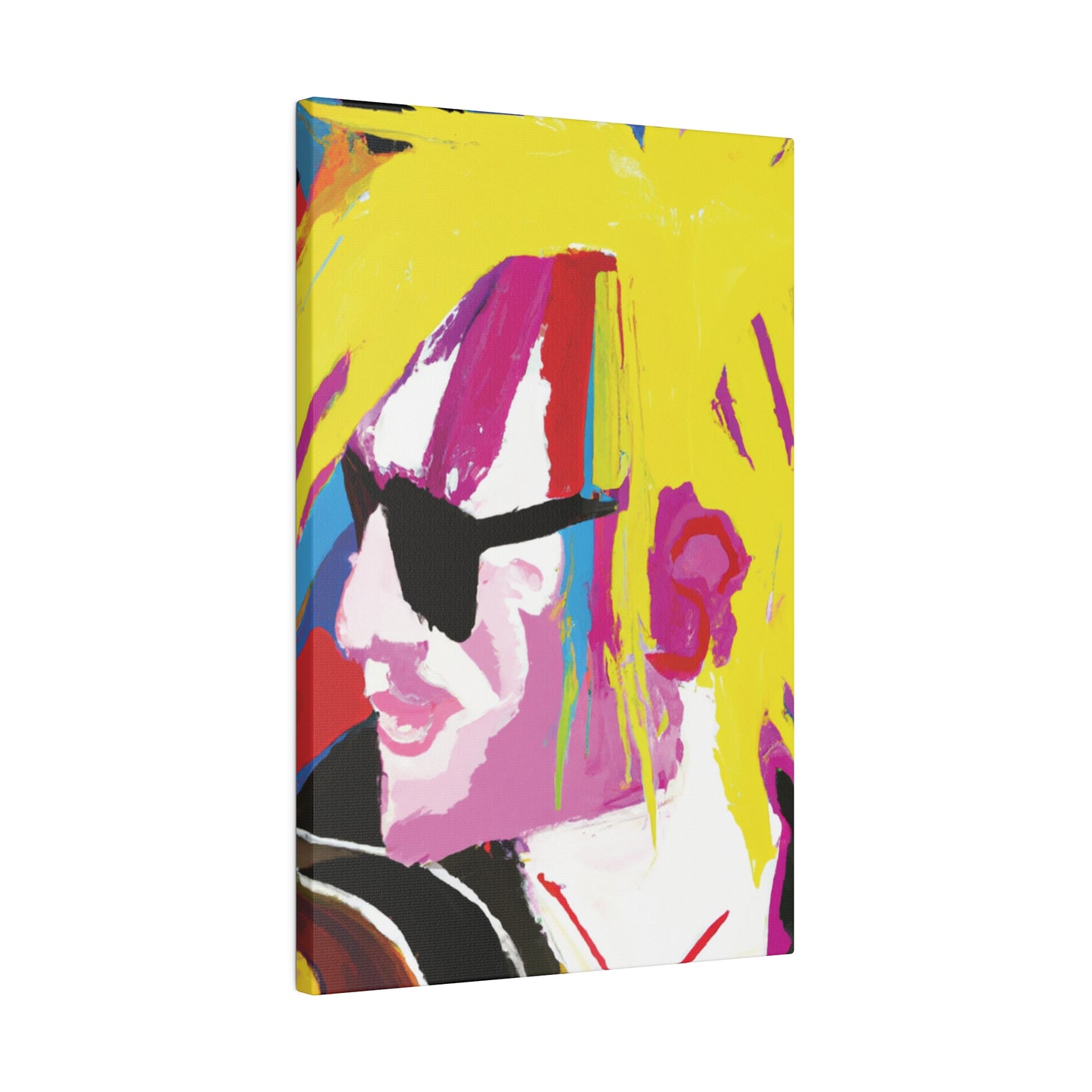 2694Y - Rockstar Painting Print | Face | Abstract | Poster | Home Decor | Wall Art | Music Art | Canvas