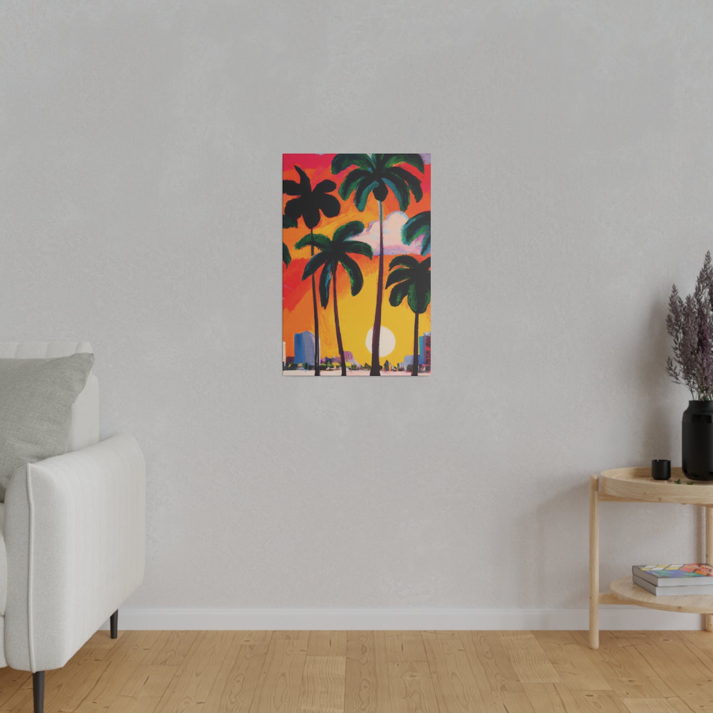 4327O - Miami Beach Sunset Painting Print | Miami | Beach | Sunset | Poster | Home Decor | Wall Art | Canvas