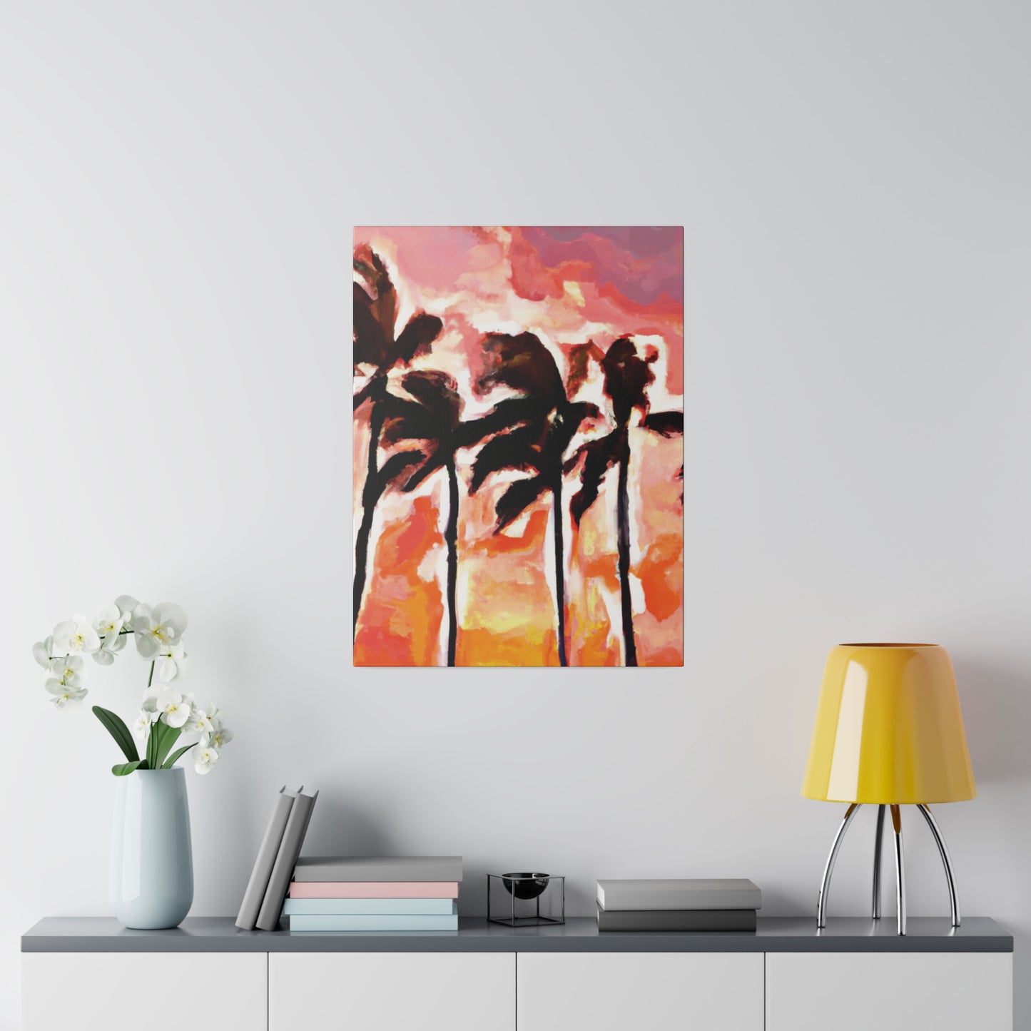 6129V - Miami Beach Sunset Painting Print | Miami | Beach | Sunset | Poster | Home Decor | Wall Art | Canvas