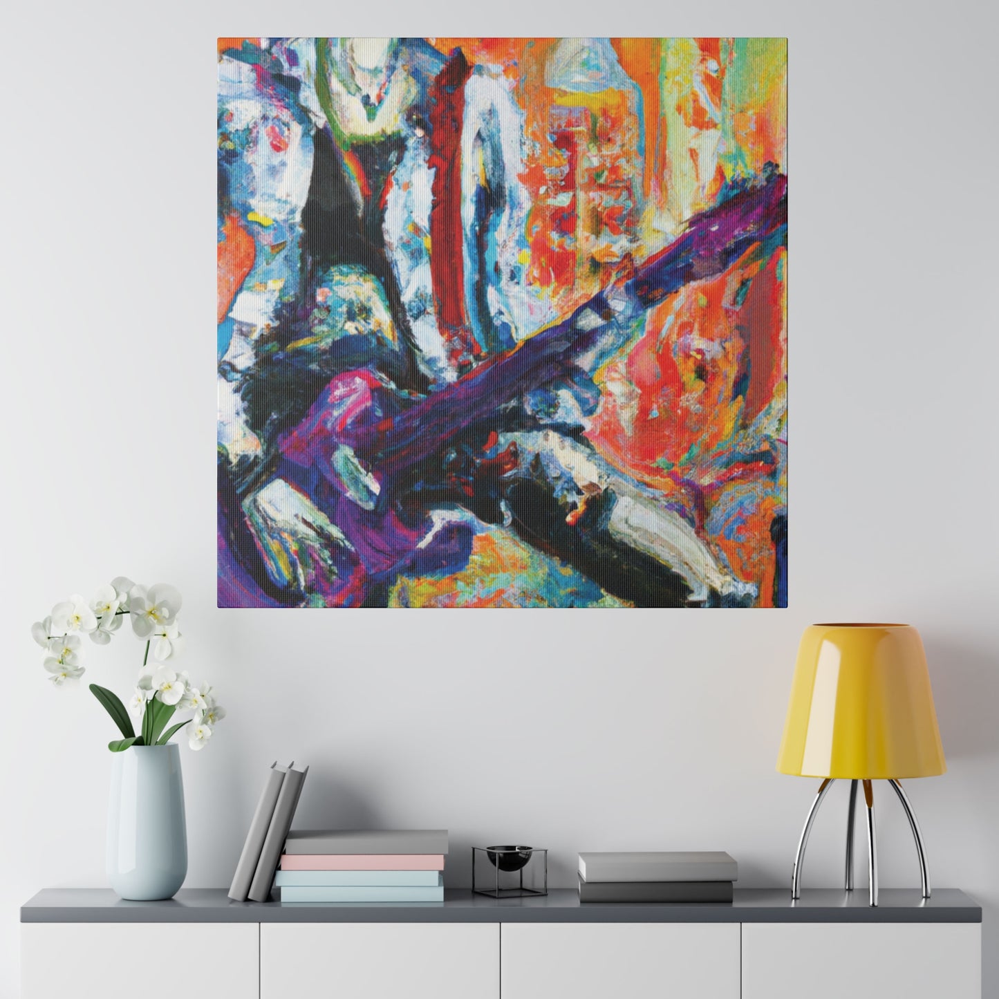 6891P - Rockstar Oil Painting Style Print | Poster | Home Decor | Wall Art | Music Art | Canvas