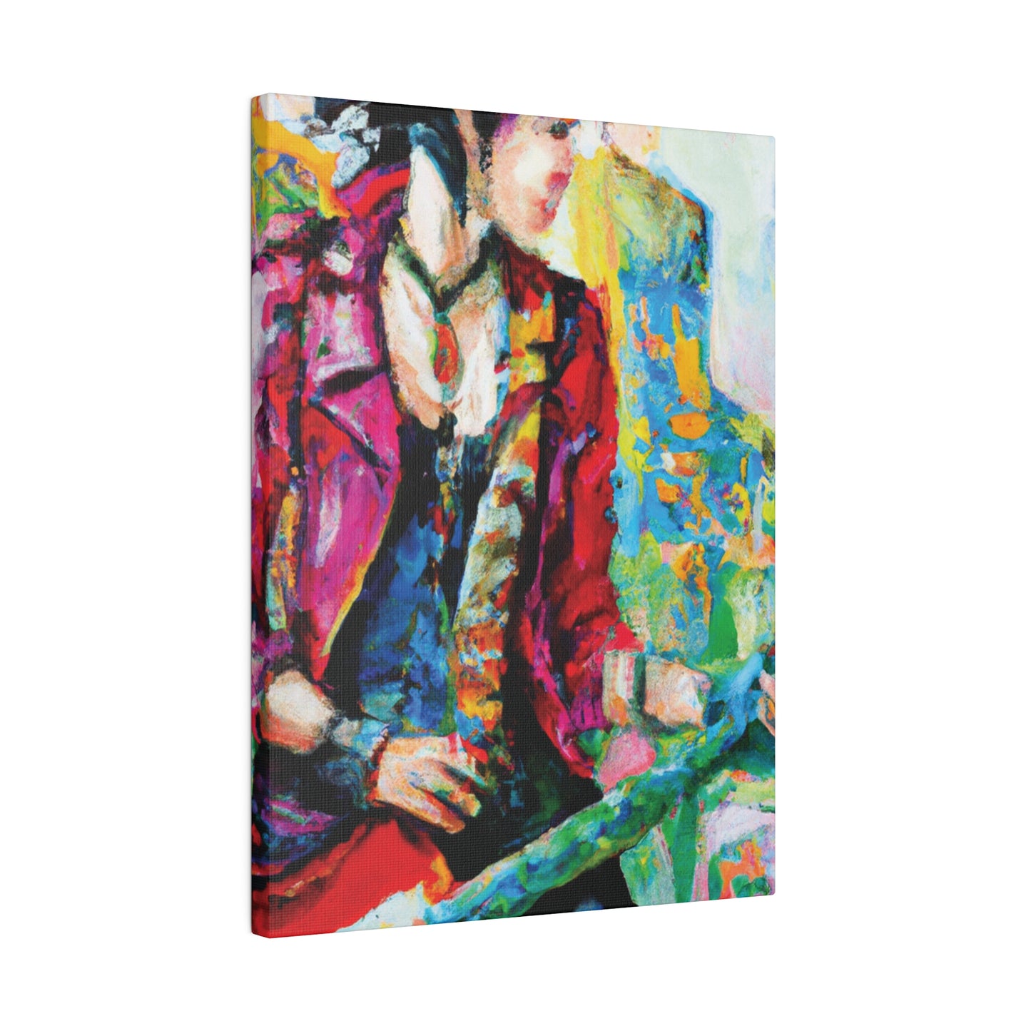 7234K - Rockstar Oil Painting Style Print | Poster | Home Decor | Wall Art | Music Art | Canvas