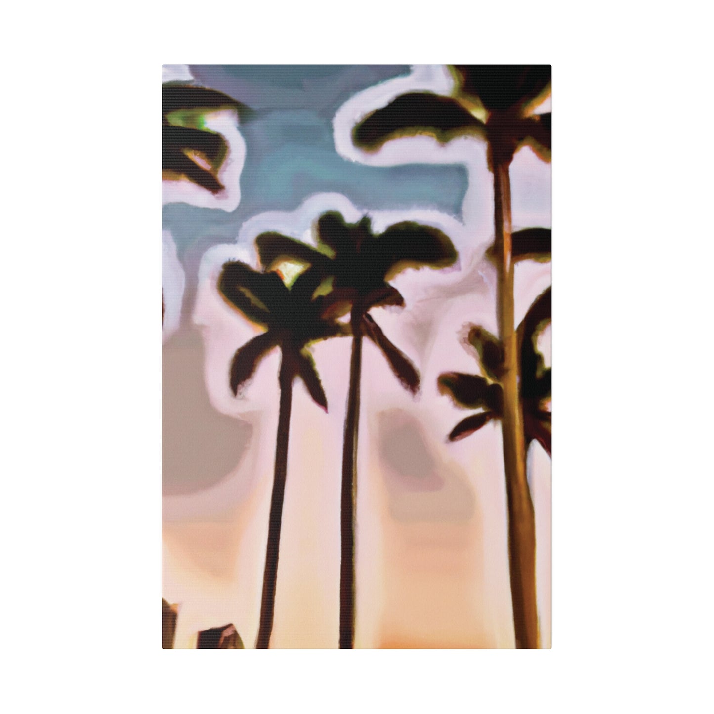 4828Q - Miami Beach Sunset Painting Print | Miami | Beach | Sunset | Poster | Home Decor | Wall Art | Canvas