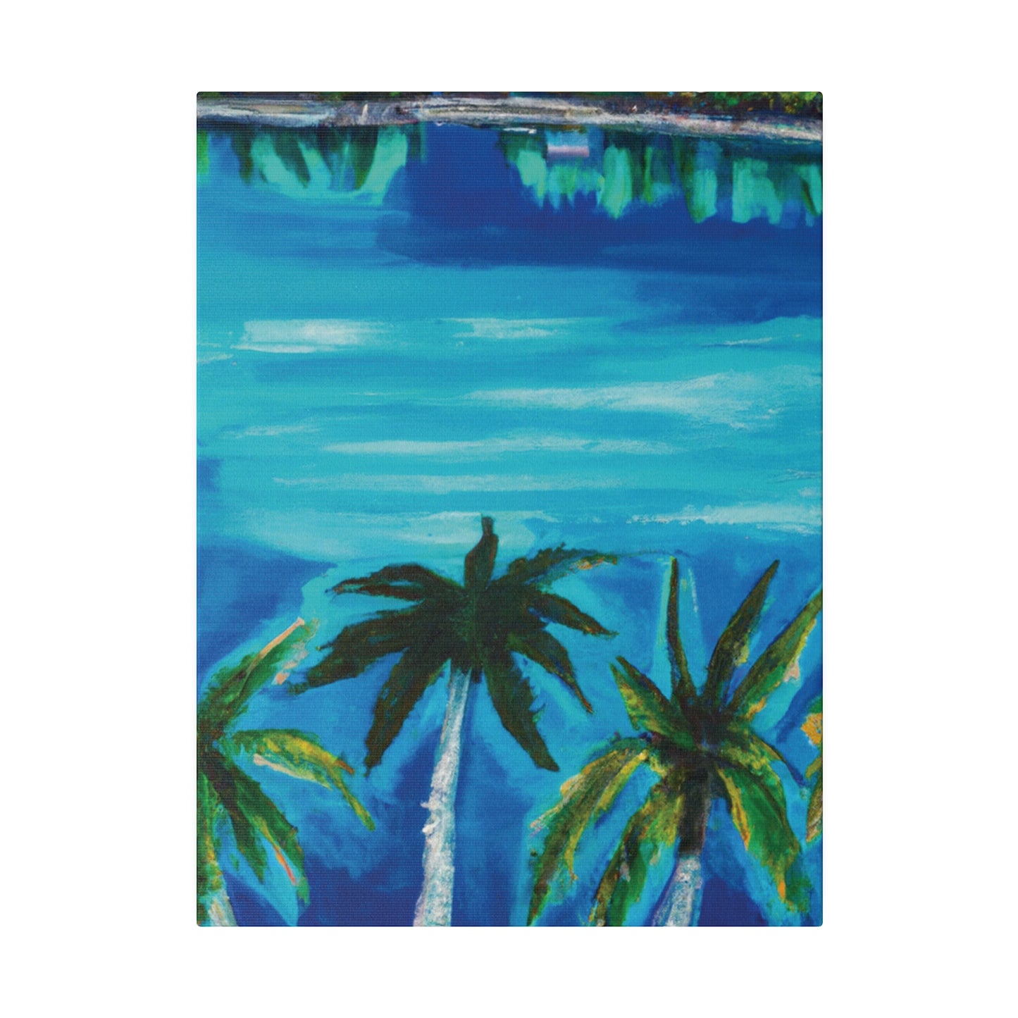 6741K - Bahamas Ocean Painting Print | Bahamas | Ocean | Beach | Poster | Home Decor | Wall Art | Canvas