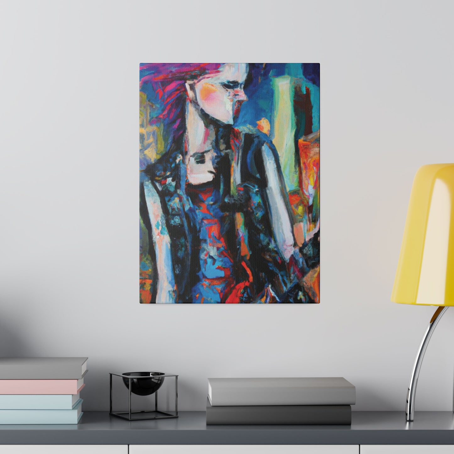 6491R - Rockstar Oil Painting Style Print | Poster | Home Decor | Wall Art | Music Art | Canvas