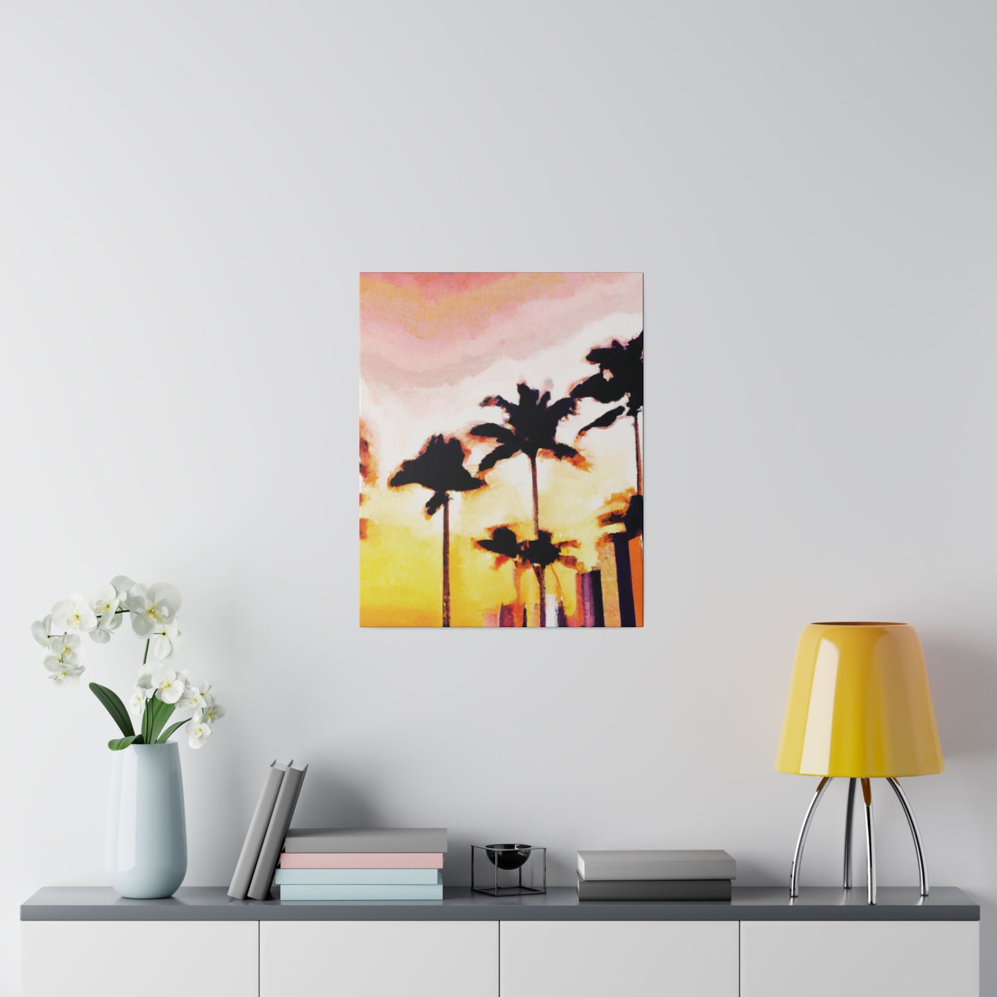 8005X - Miami Beach Sunset Painting Print | Miami | Beach | Sunset | Poster | Home Decor | Wall Art | Canvas