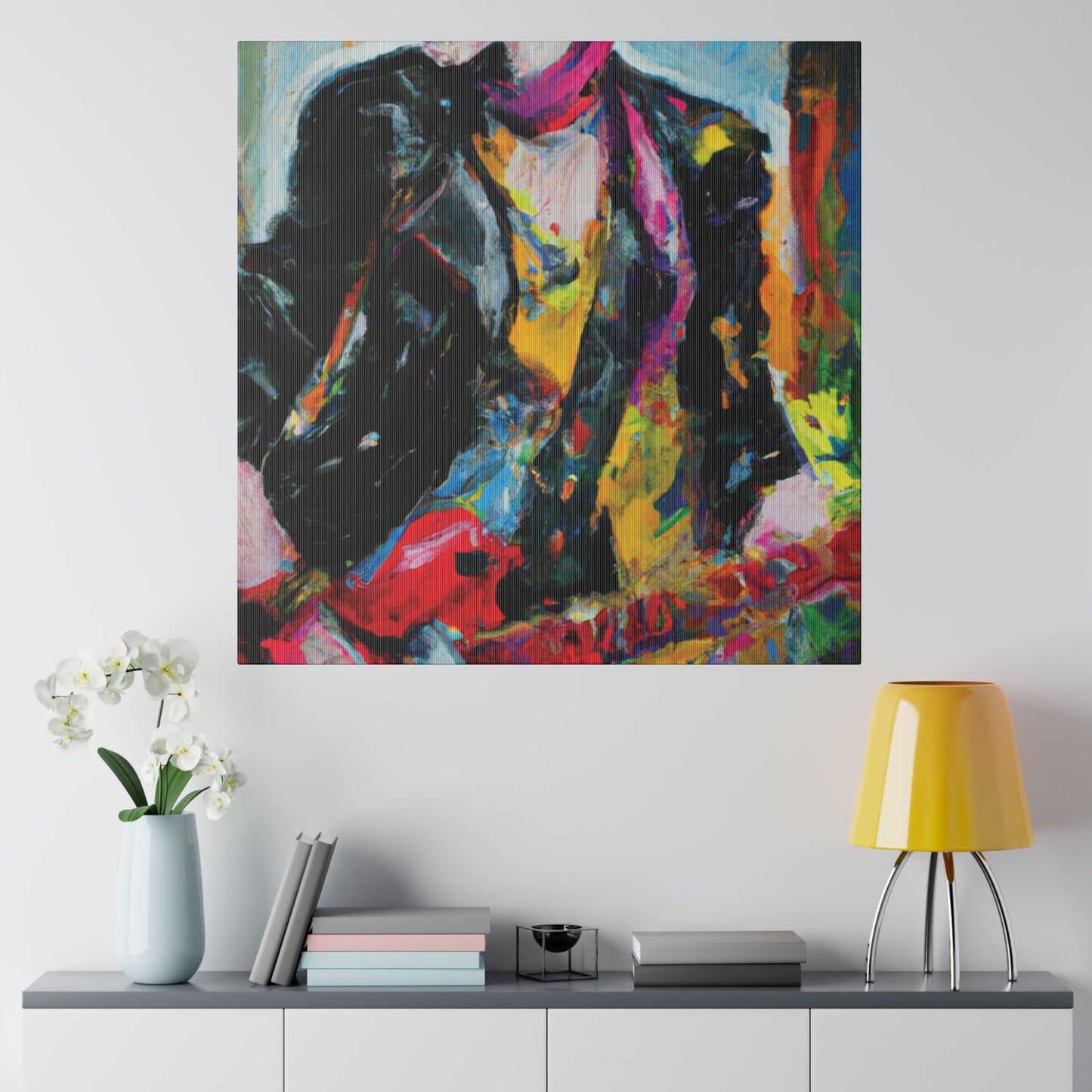 8178F - Rockstar Oil Painting Style Print | Poster | Home Decor | Wall Art | Music Art | Canvas