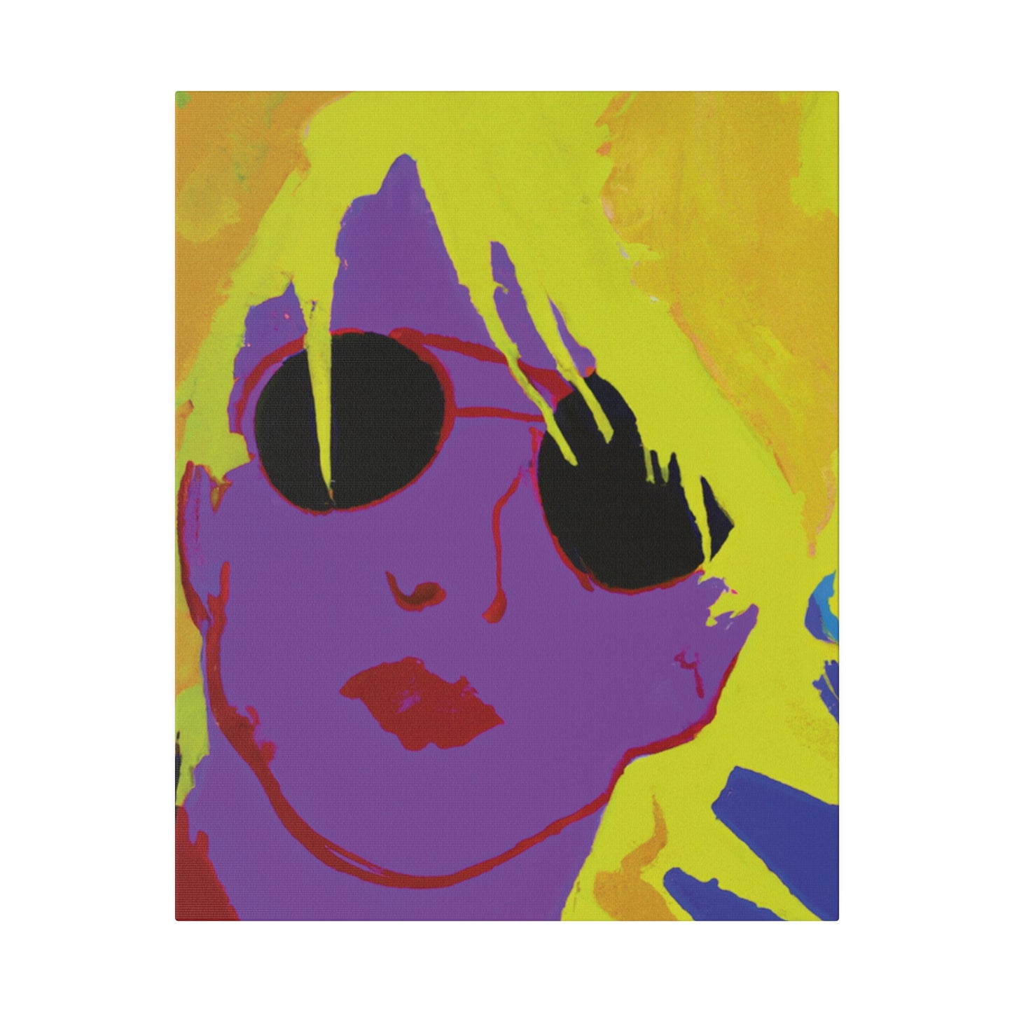 3022A - Rockstar Painting Print | Face | Abstract | Poster | Home Decor | Wall Art | Music Art | Canvas