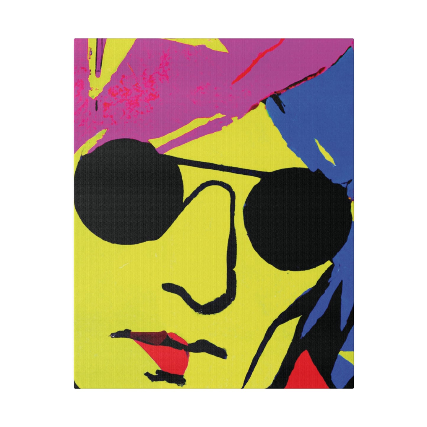 7490C - Rockstar Painting Print | Face | Abstract | Poster | Home Decor | Wall Art | Music Art | Canvas