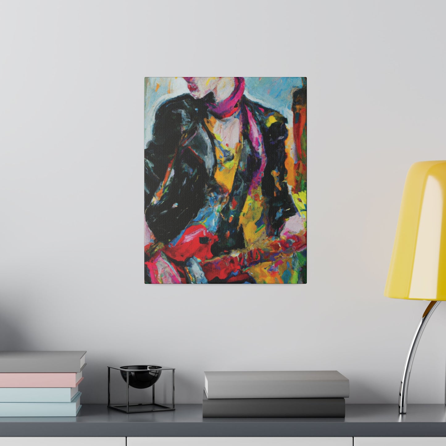 8178F - Rockstar Oil Painting Style Print | Poster | Home Decor | Wall Art | Music Art | Canvas