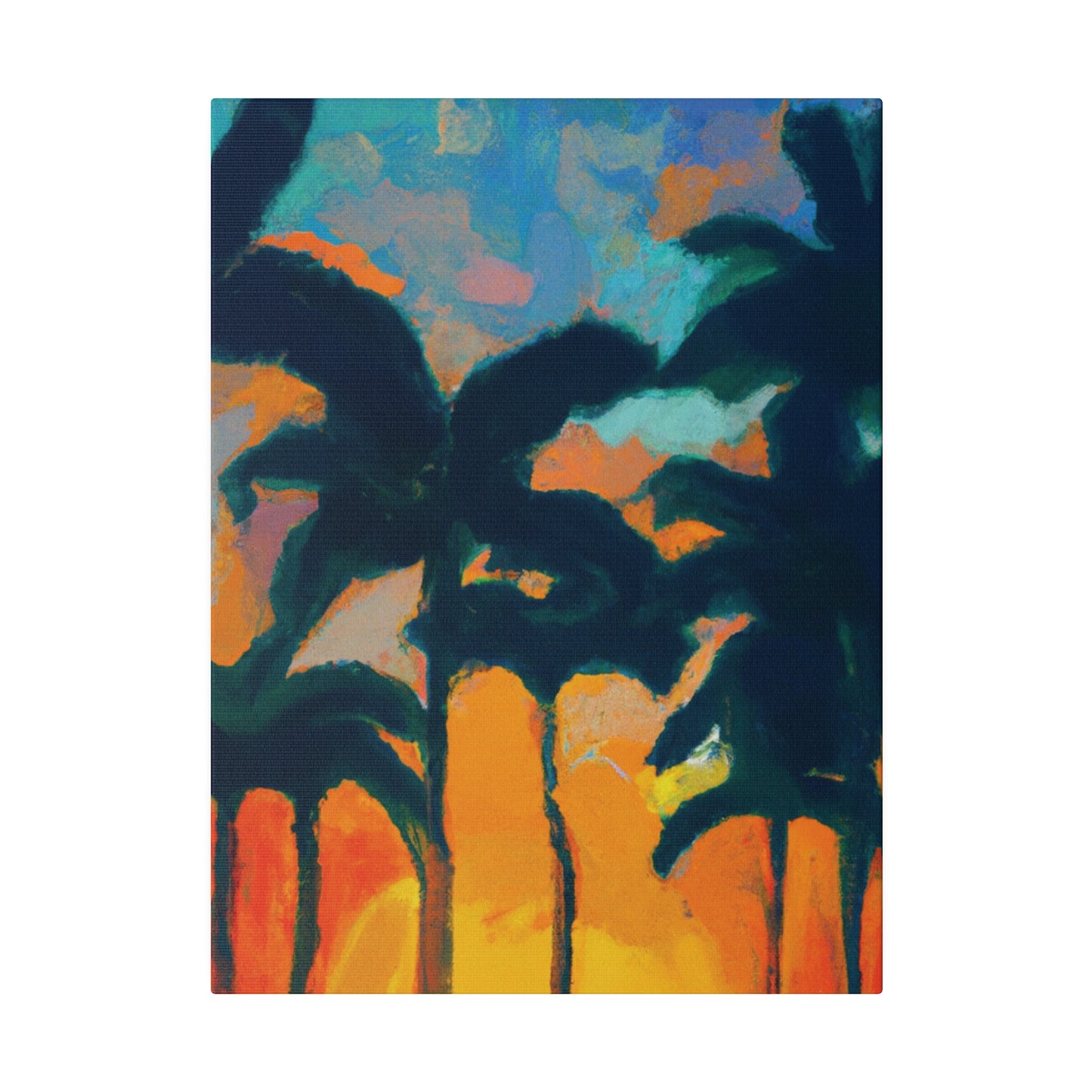 6877B - Miami Beach Sunset Painting Print | Miami | Beach | Sunset | Poster | Home Decor | Wall Art | Canvas