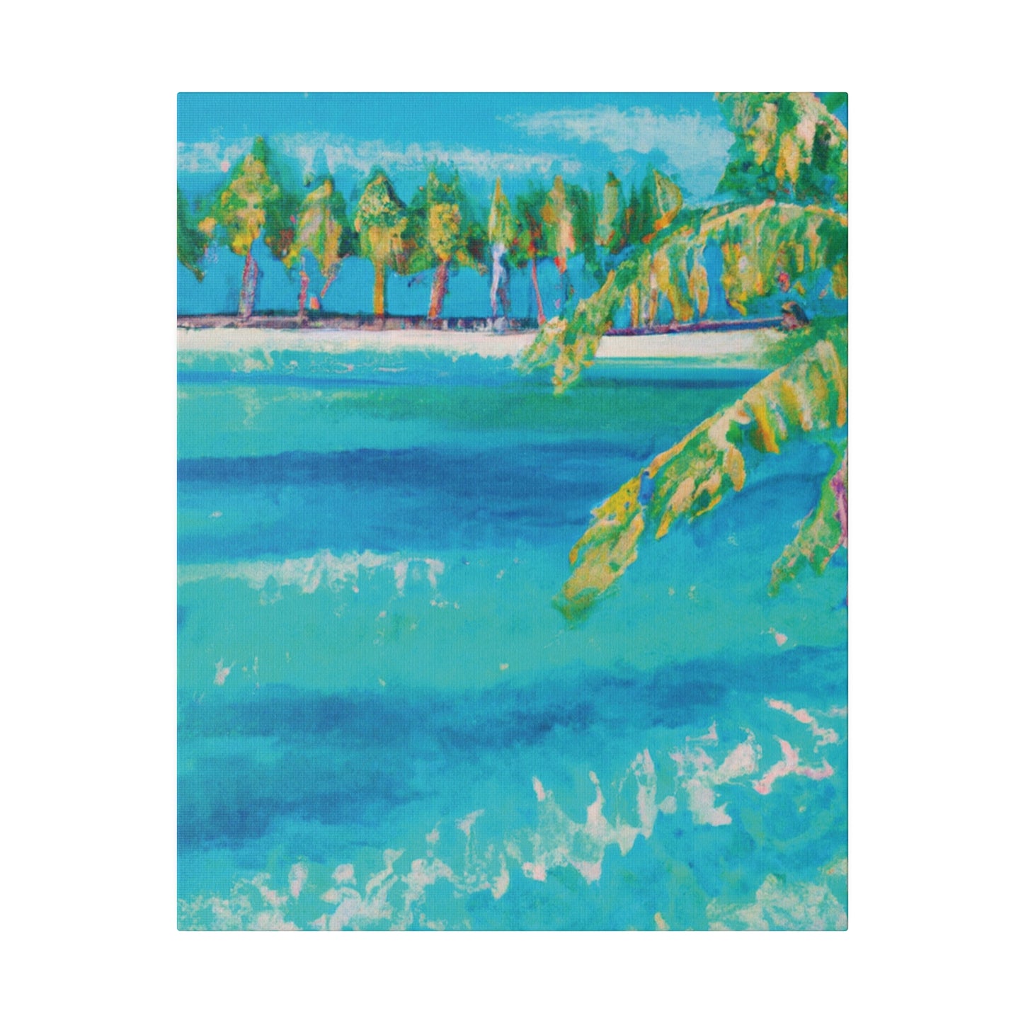 6000X - Bahamas Ocean Painting Print | Bahamas | Ocean | Beach | Poster | Home Decor | Wall Art | Canvas