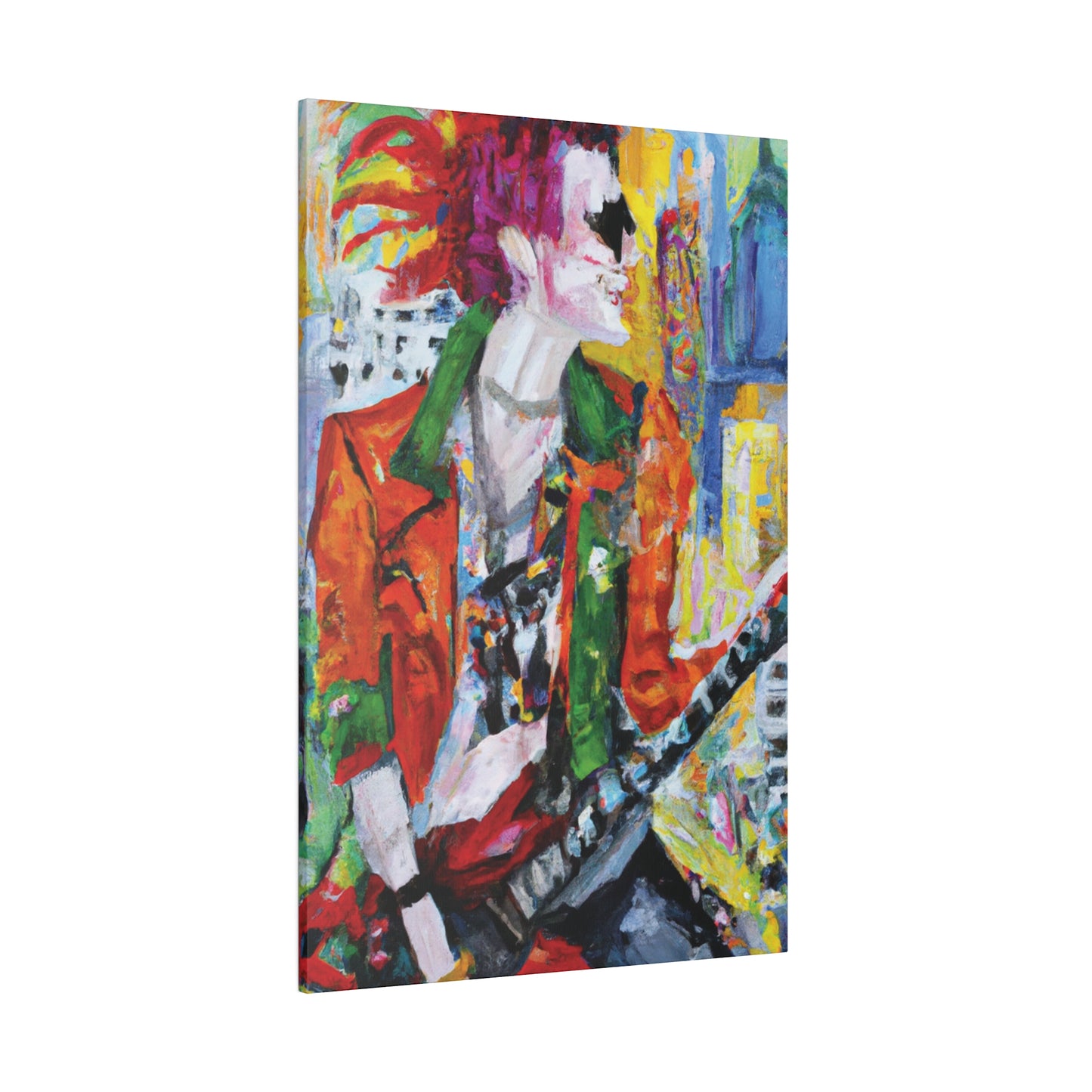 8997X - Rockstar Oil Painting Style Print | Poster | Home Decor | Wall Art | Music Art | Canvas