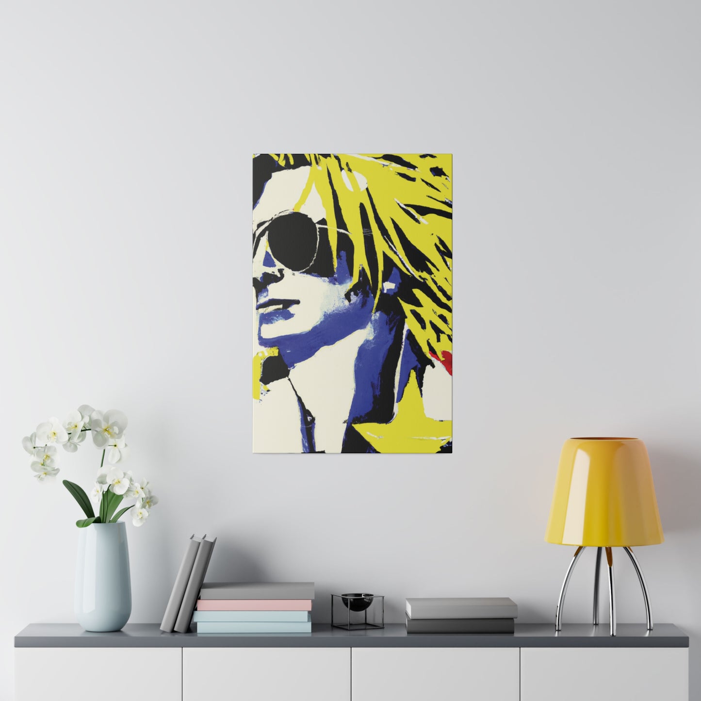 8928P - Rockstar Painting Print | Face | Abstract | Poster | Home Decor | Wall Art | Music Art | Canvas