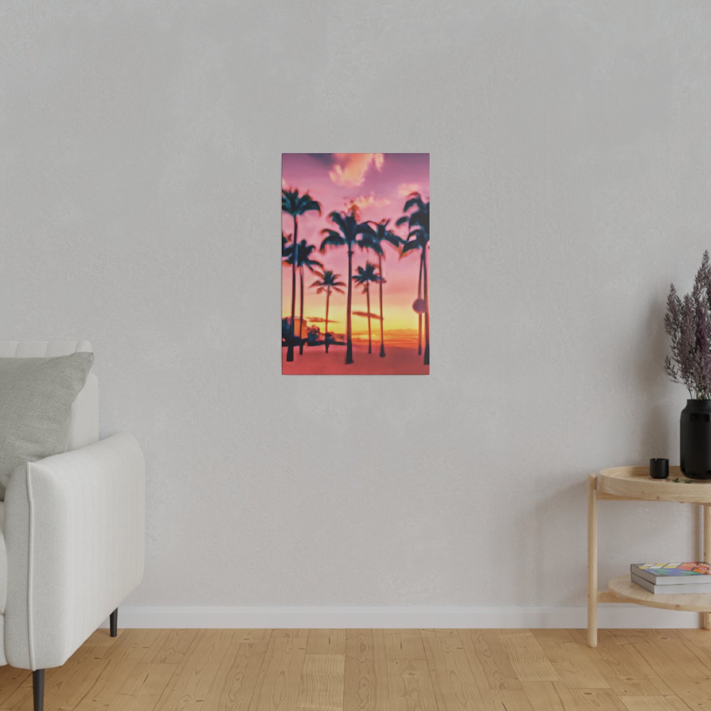 8183G - Miami Beach Sunset Painting Print | Miami | Beach | Sunset | Poster | Home Decor | Wall Art | Canvas