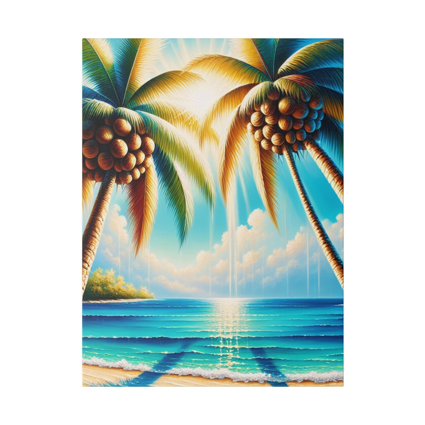 3627F - Bahamas Ocean Painting Print | Bahamas | Ocean | Beach | Poster | Home Decor | Wall Art | Canvas